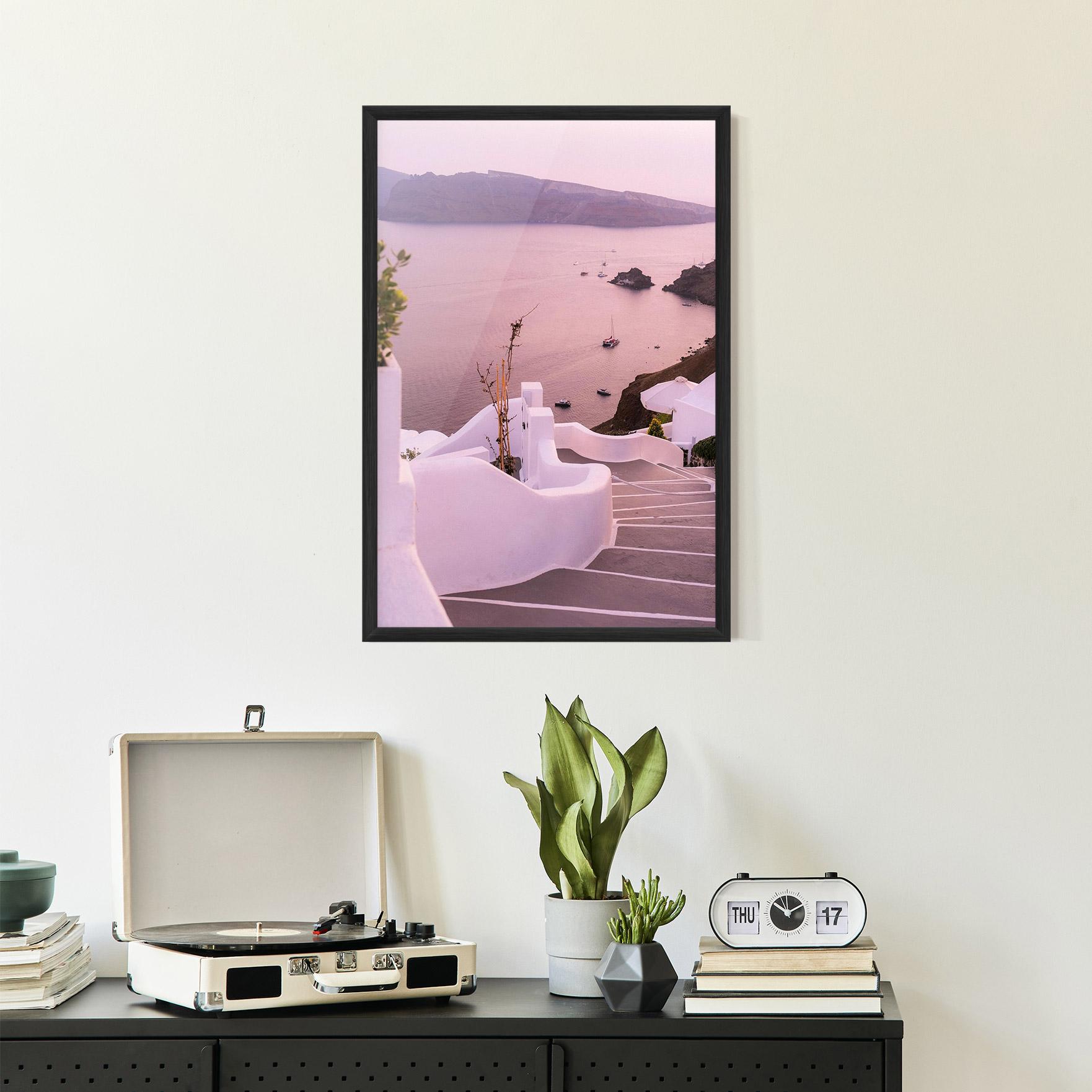 Poster Înrămat Grece Strairs mockup 2