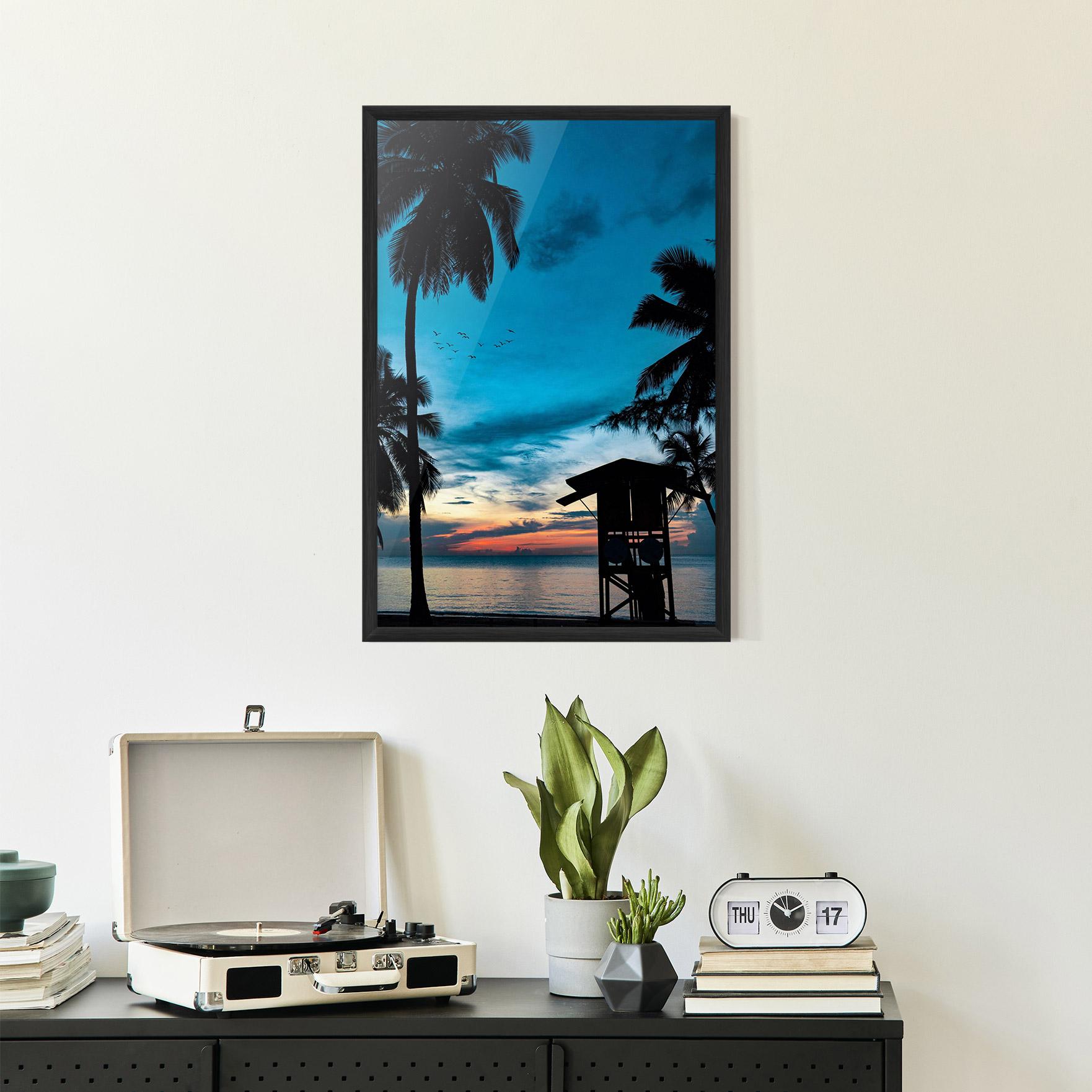 Poster Înrămat Palm Shilouette mockup 2