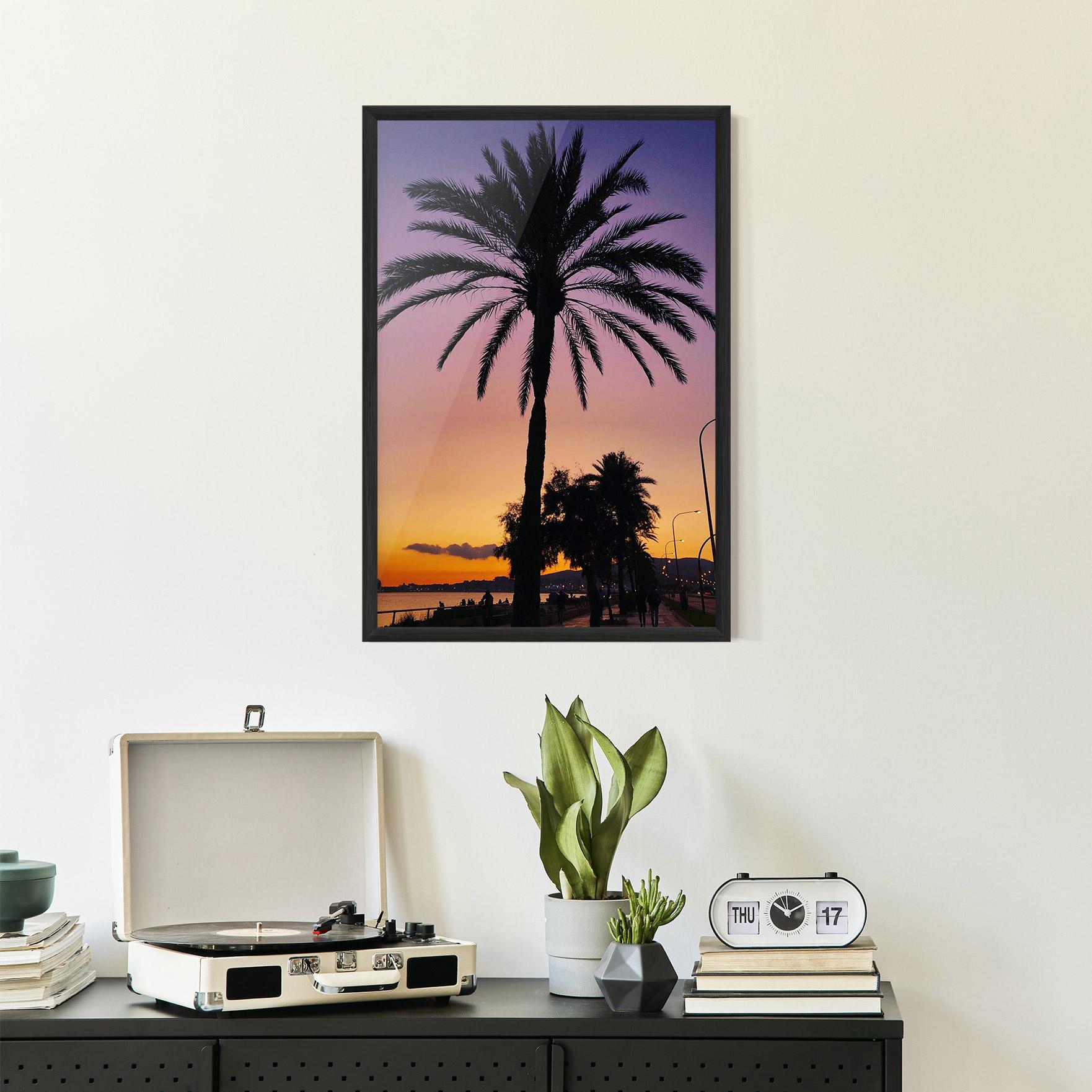 Poster Înrămat Purple Palm mockup 2