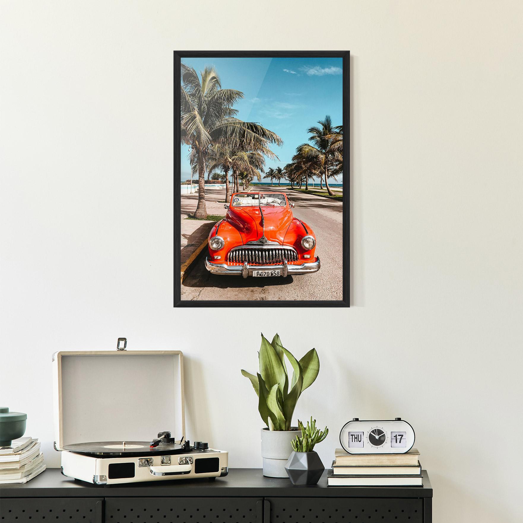 Poster Înrămat Red Summer Car mockup 2