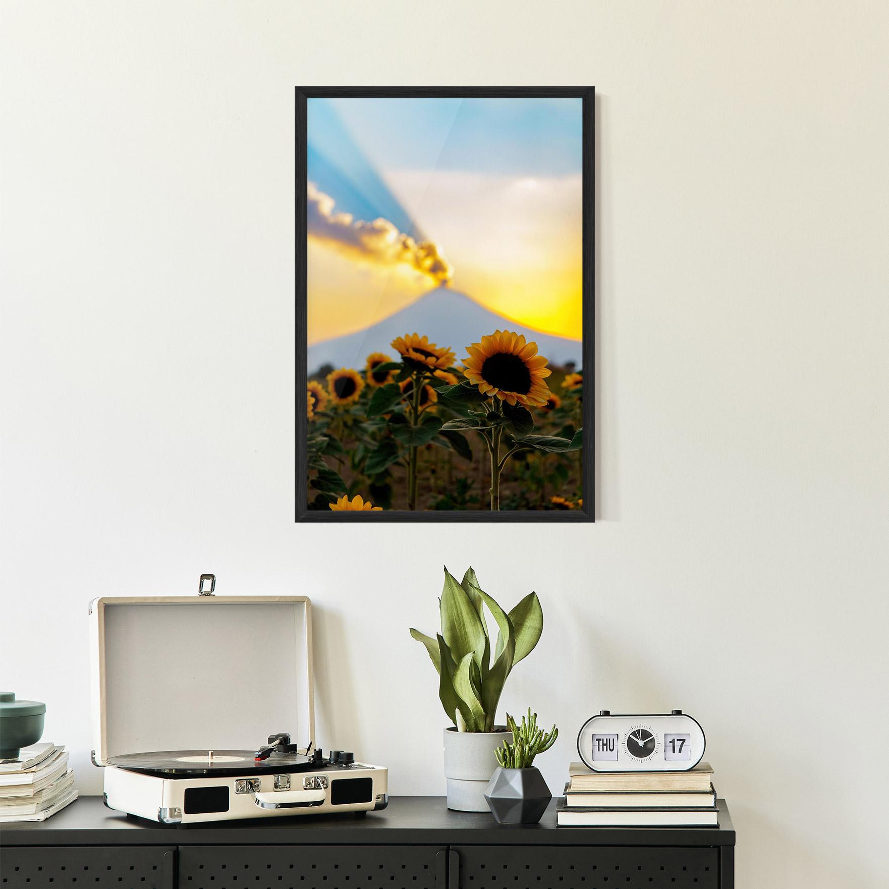 Poster Înrămat Sunflower Sunset mockup 2