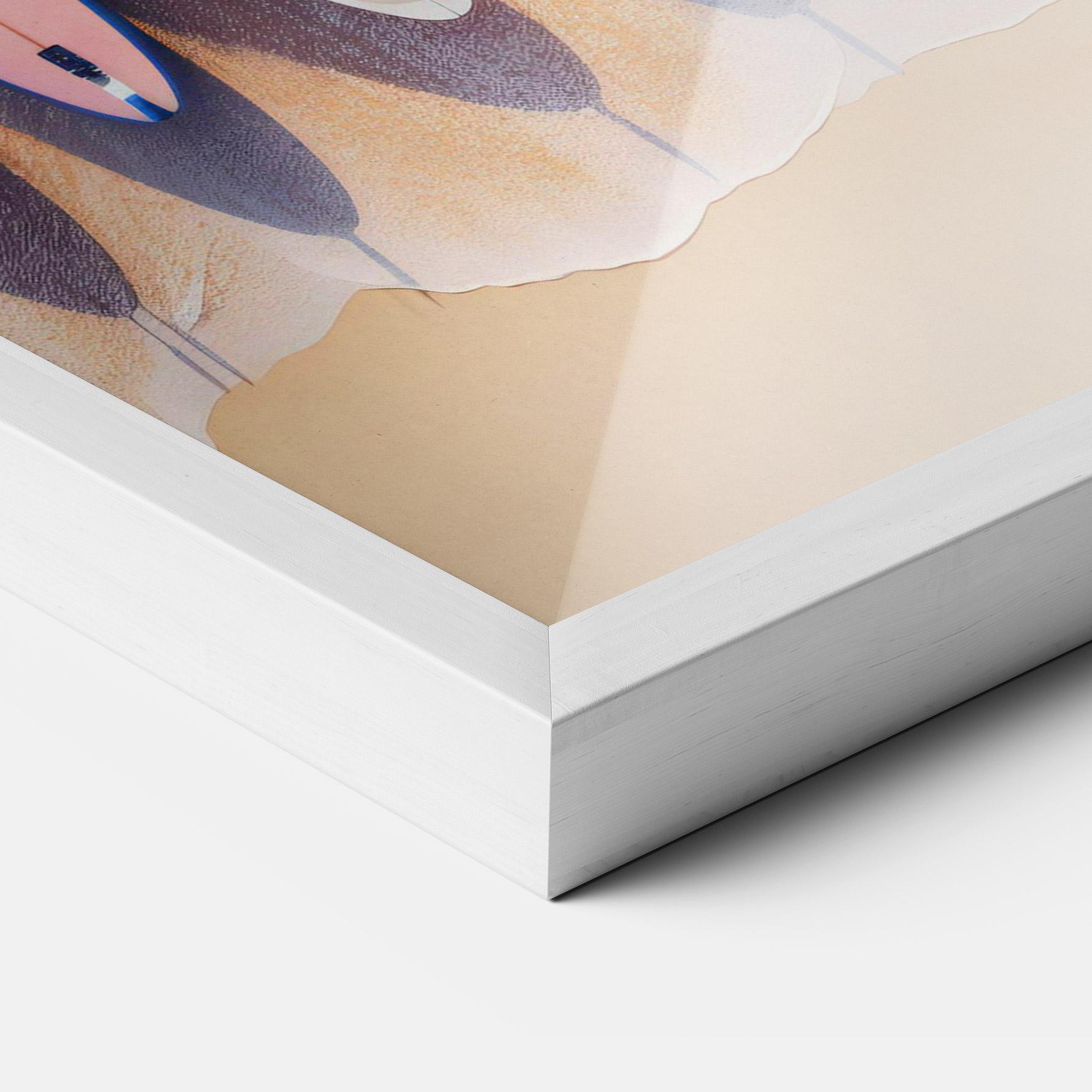 Poster Înrămat Surfboards Beach mockup 3