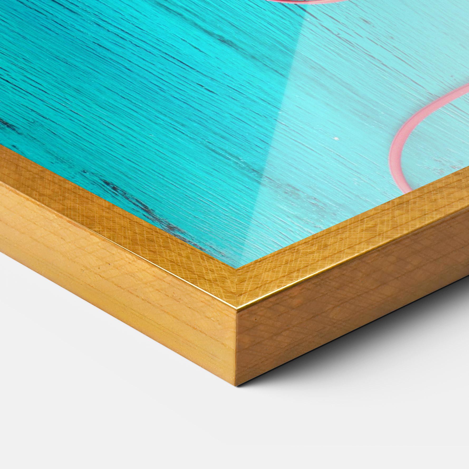 Poster Înrămat Blue Pineapple mockup 3