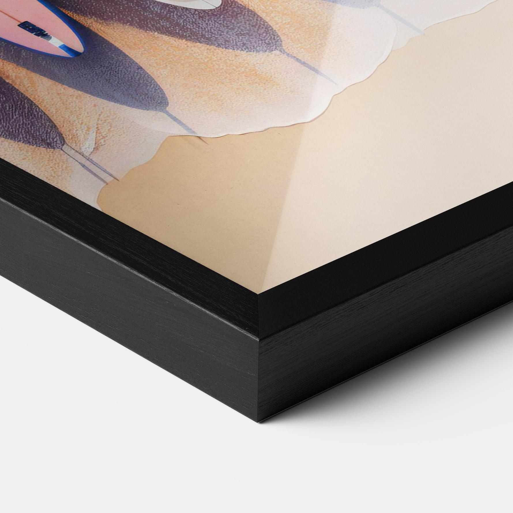 Poster Înrămat Surfboards Beach mockup 3