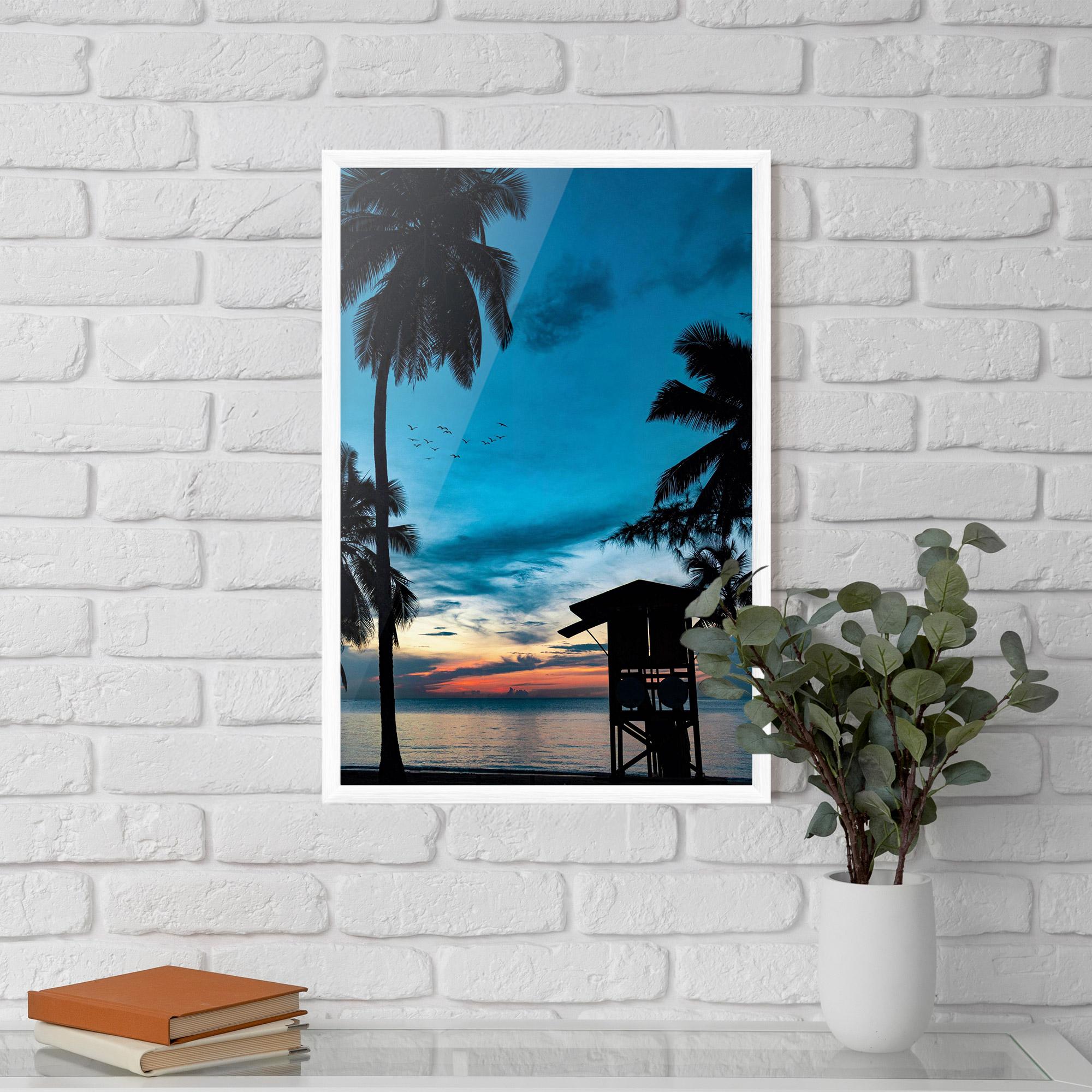 Poster Înrămat Palm Shilouette mockup 5