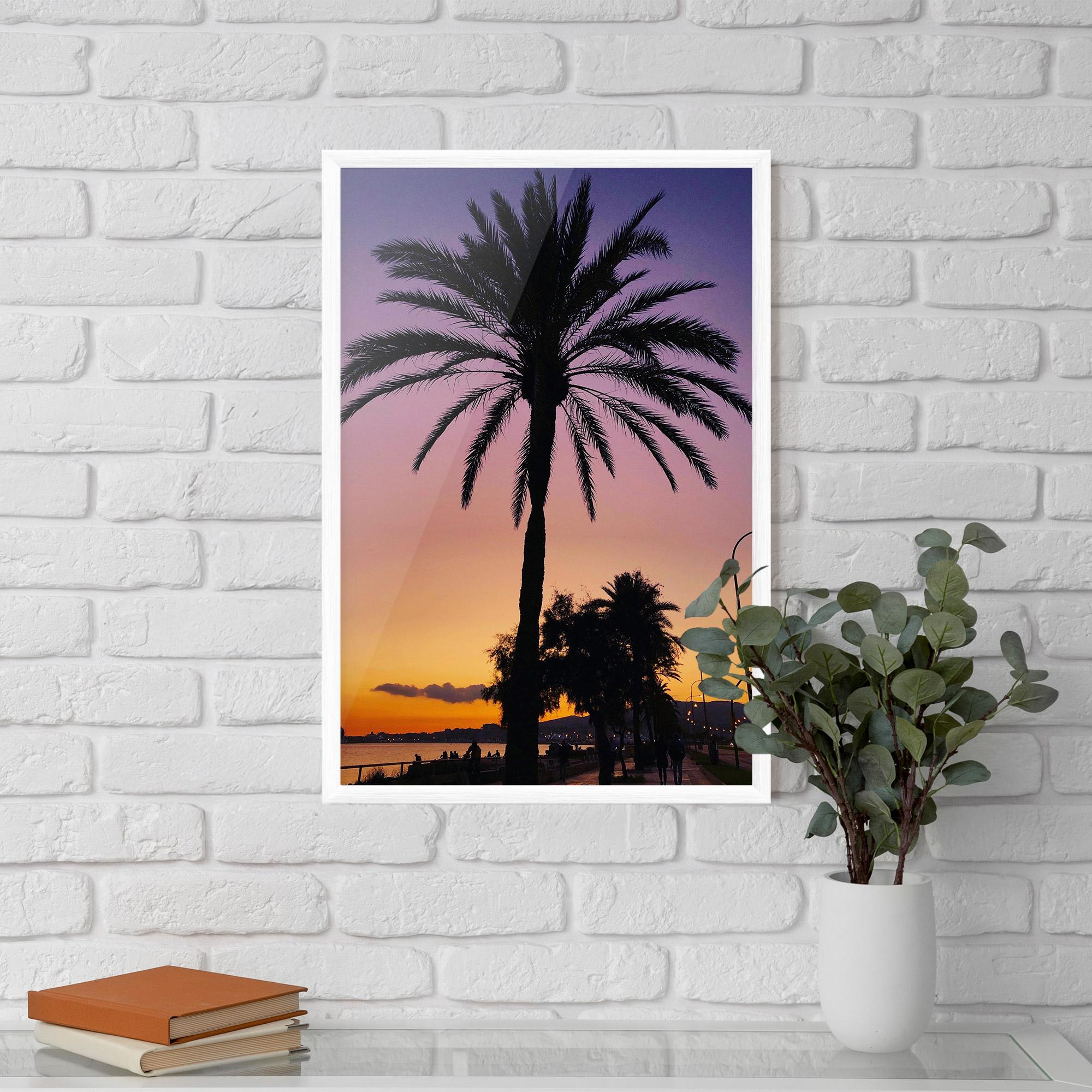 Poster Înrămat Purple Palm mockup 5