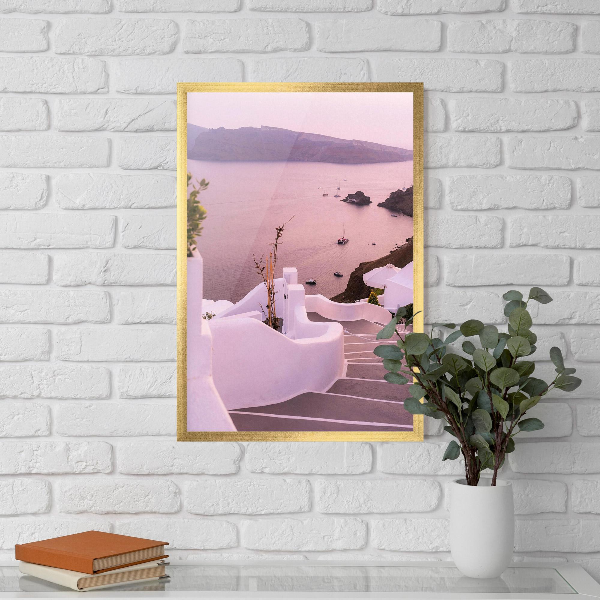 Poster Înrămat Grece Strairs mockup 5