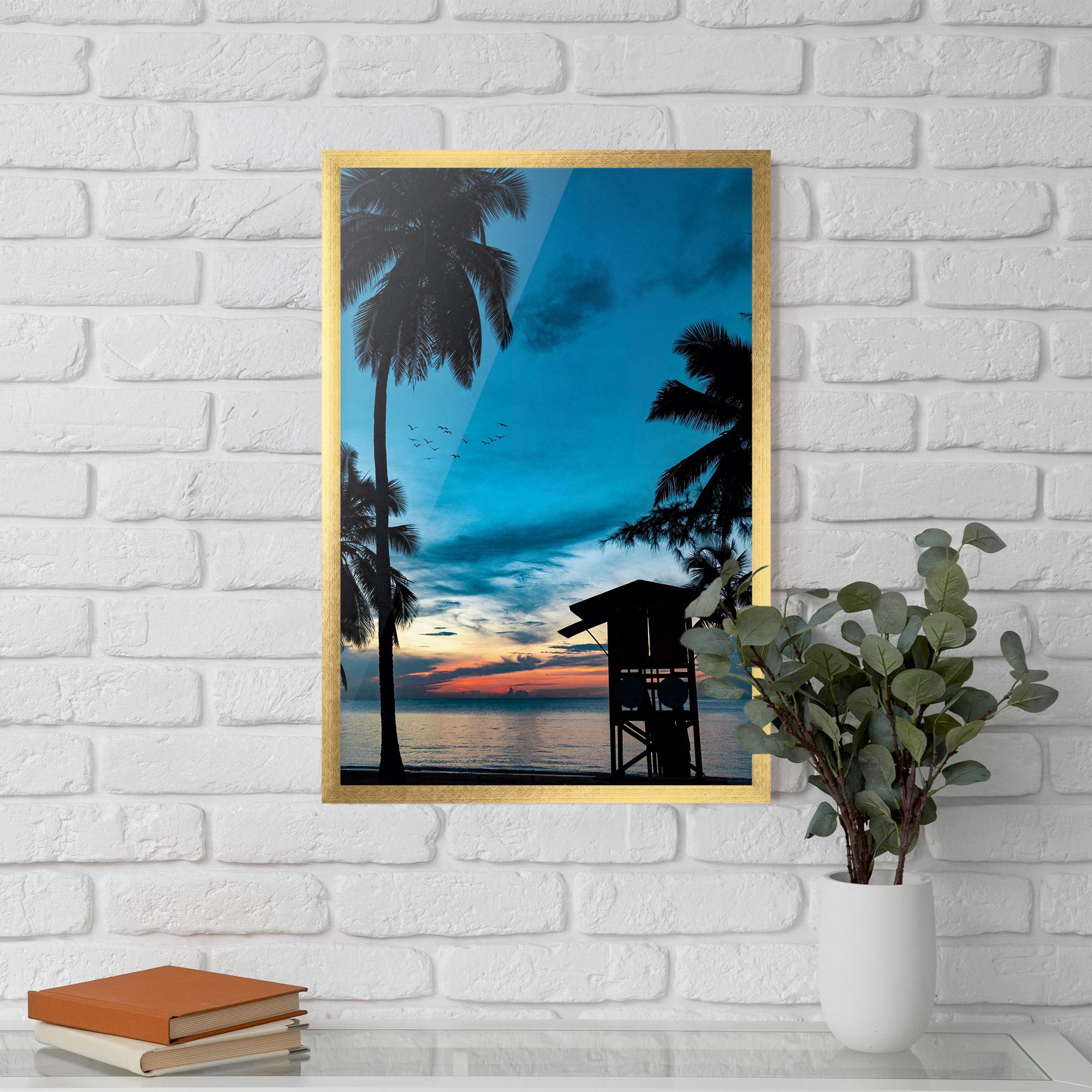 Poster Înrămat Palm Shilouette mockup 5