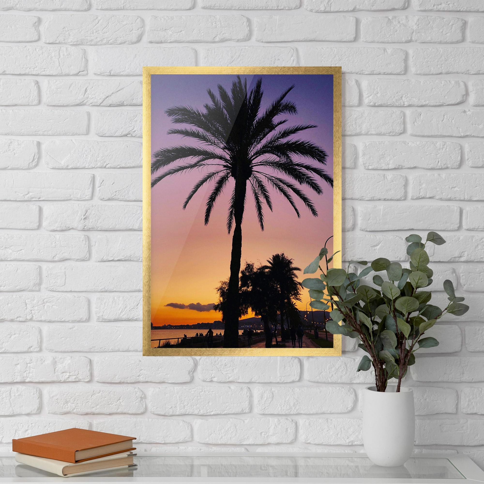 Poster Înrămat Purple Palm mockup 5