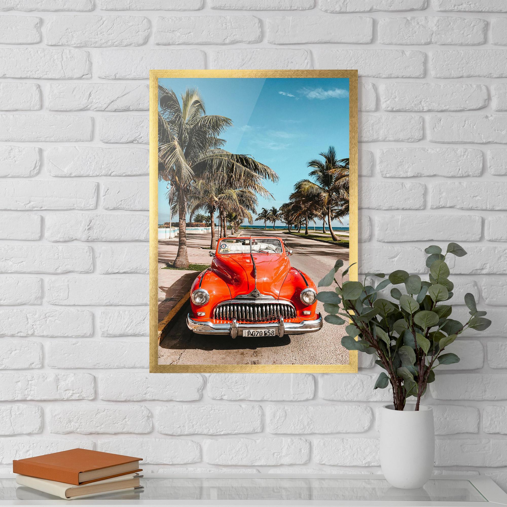 Poster Înrămat Red Summer Car mockup 5