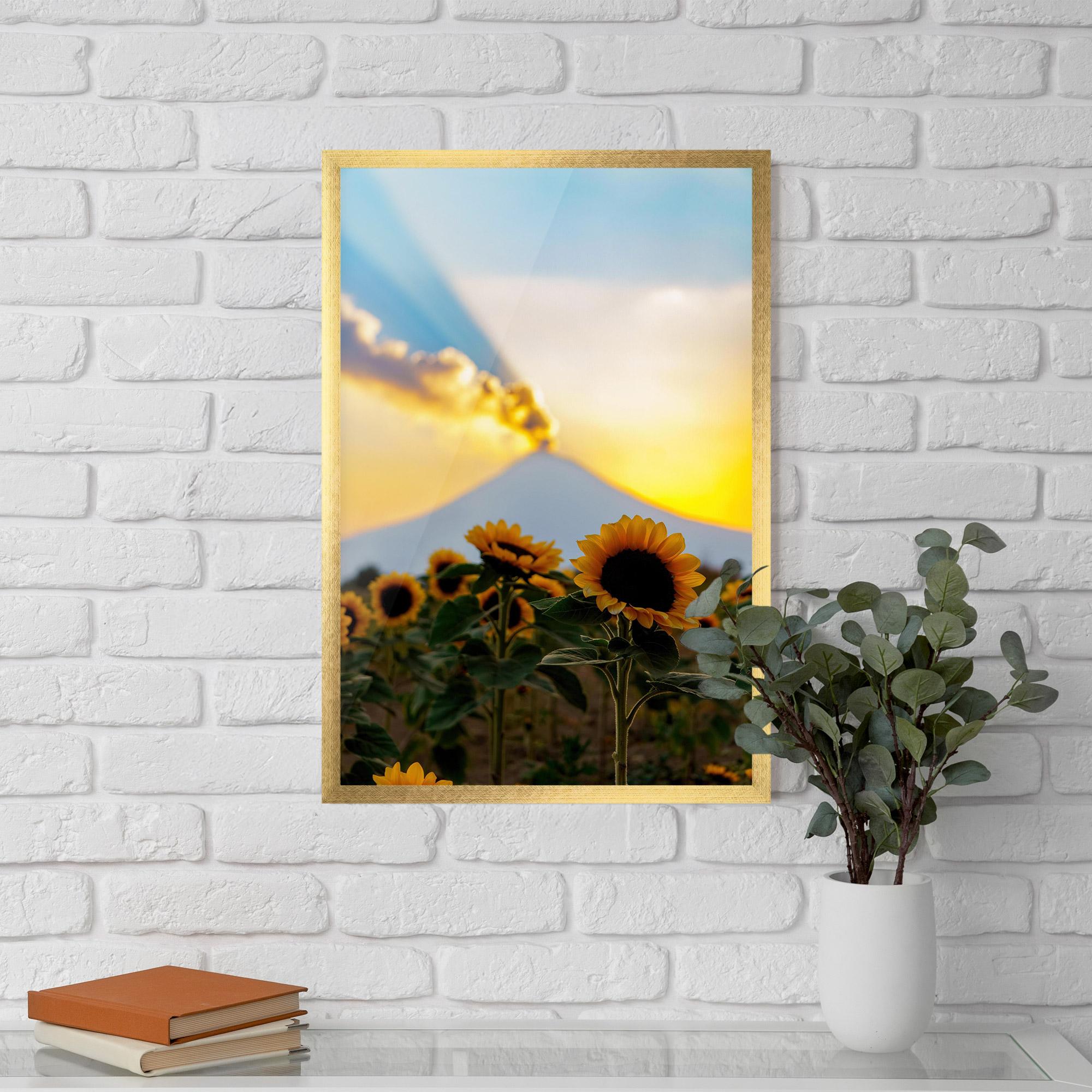Poster Înrămat Sunflower Sunset mockup 5