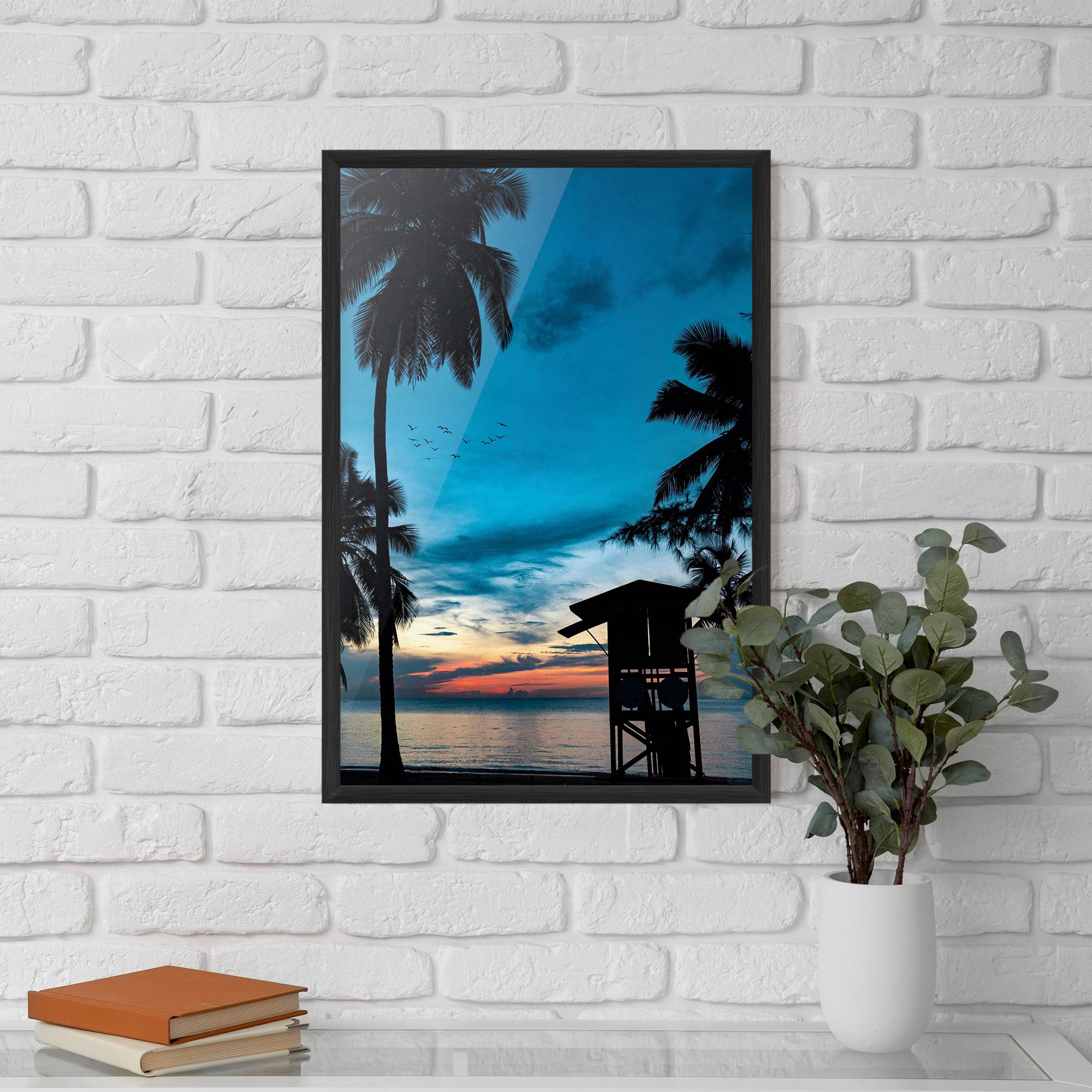 Poster Înrămat Palm Shilouette mockup 5