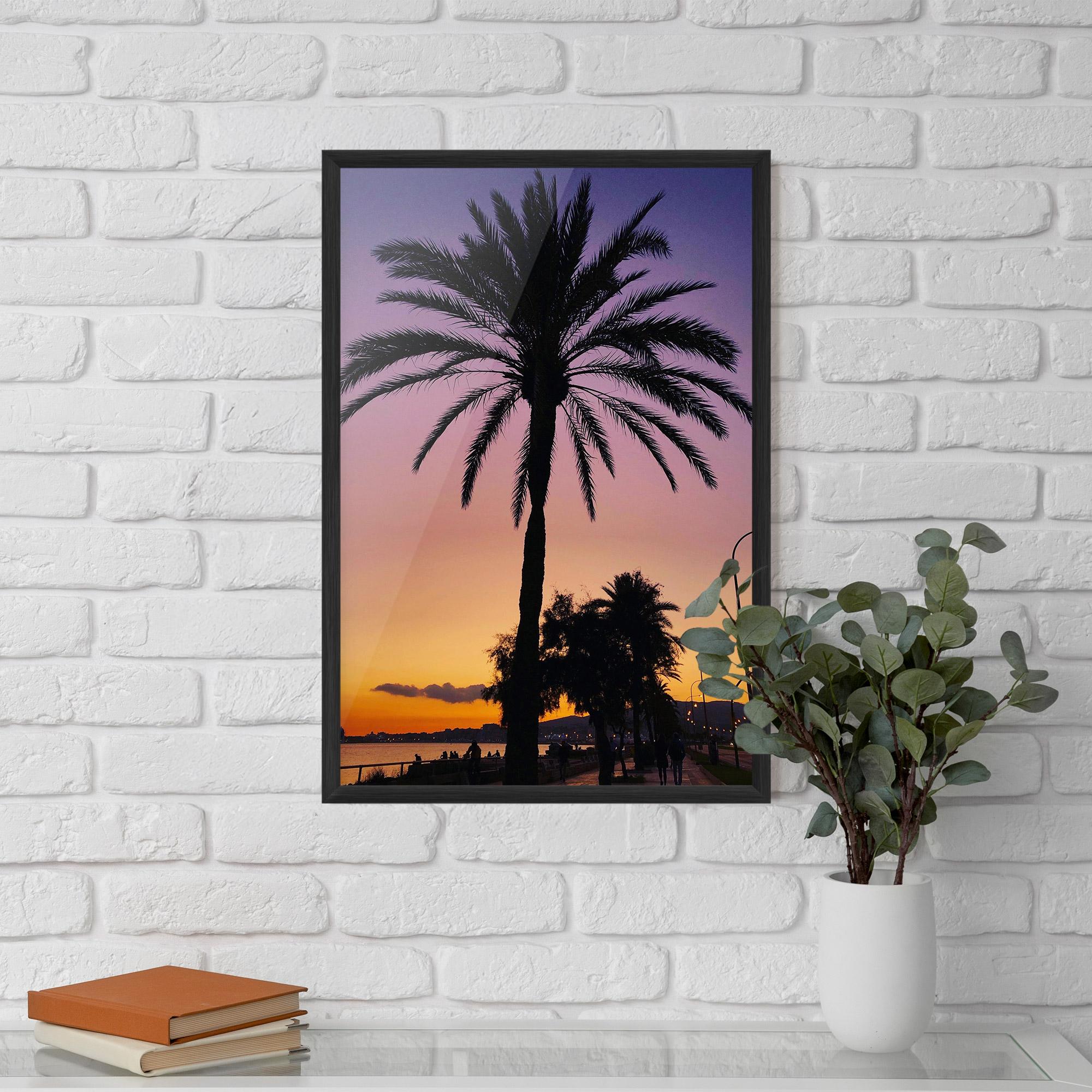 Poster Înrămat Purple Palm mockup 5