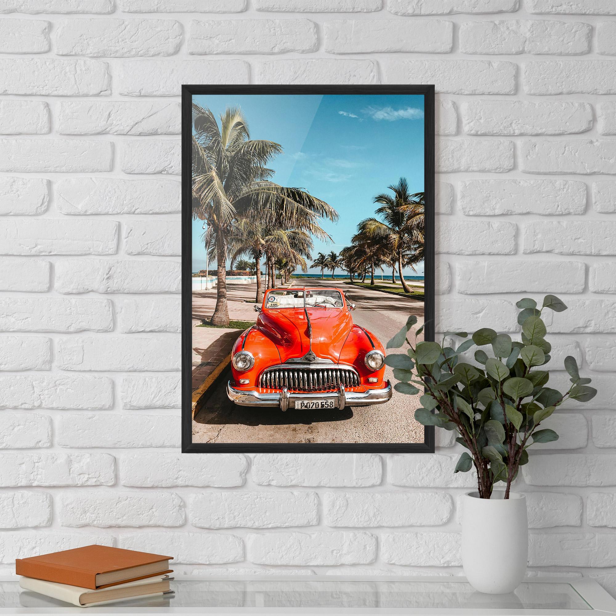 Poster Înrămat Red Summer Car mockup 5