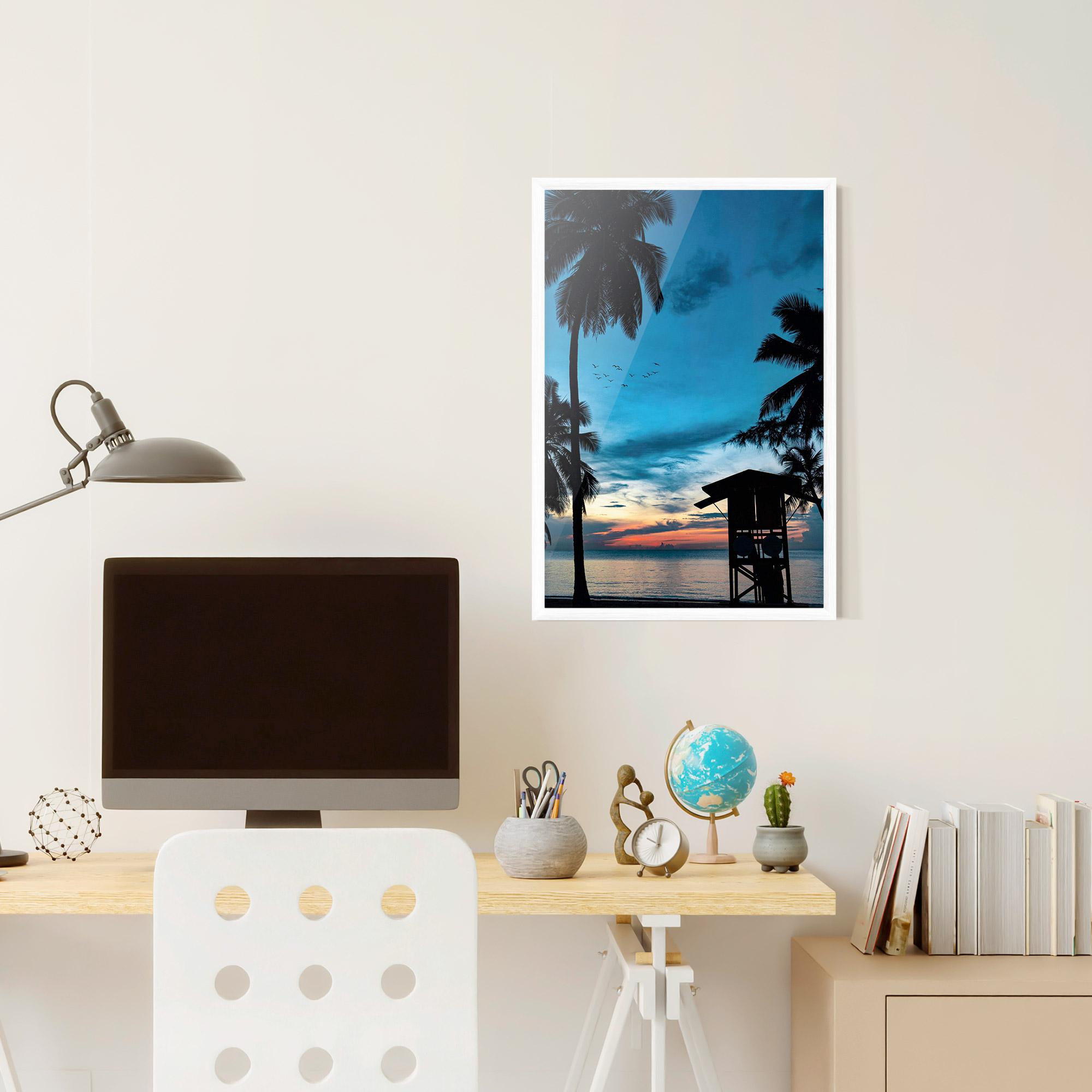 Poster Înrămat Palm Shilouette mockup 6