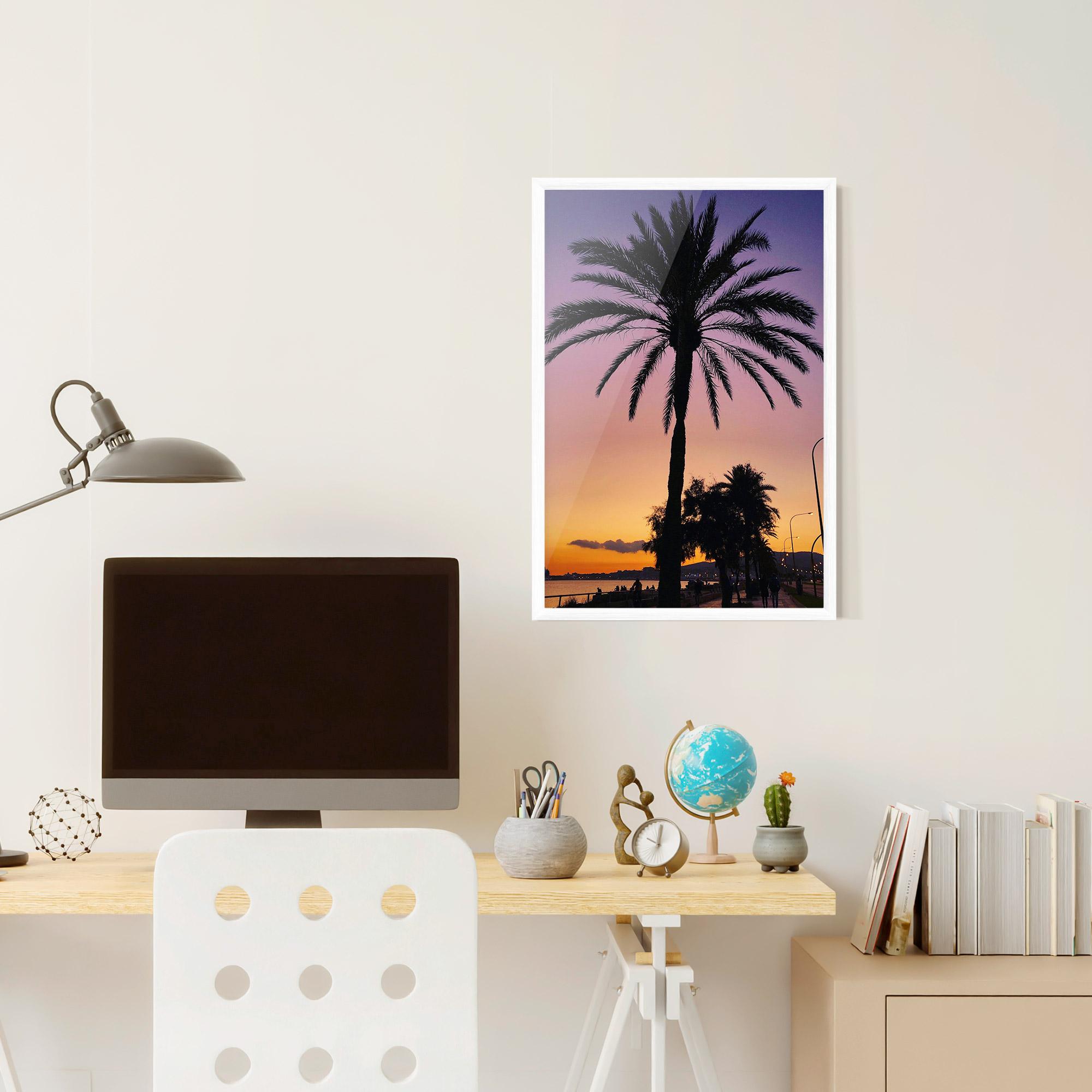 Poster Înrămat Purple Palm mockup 6