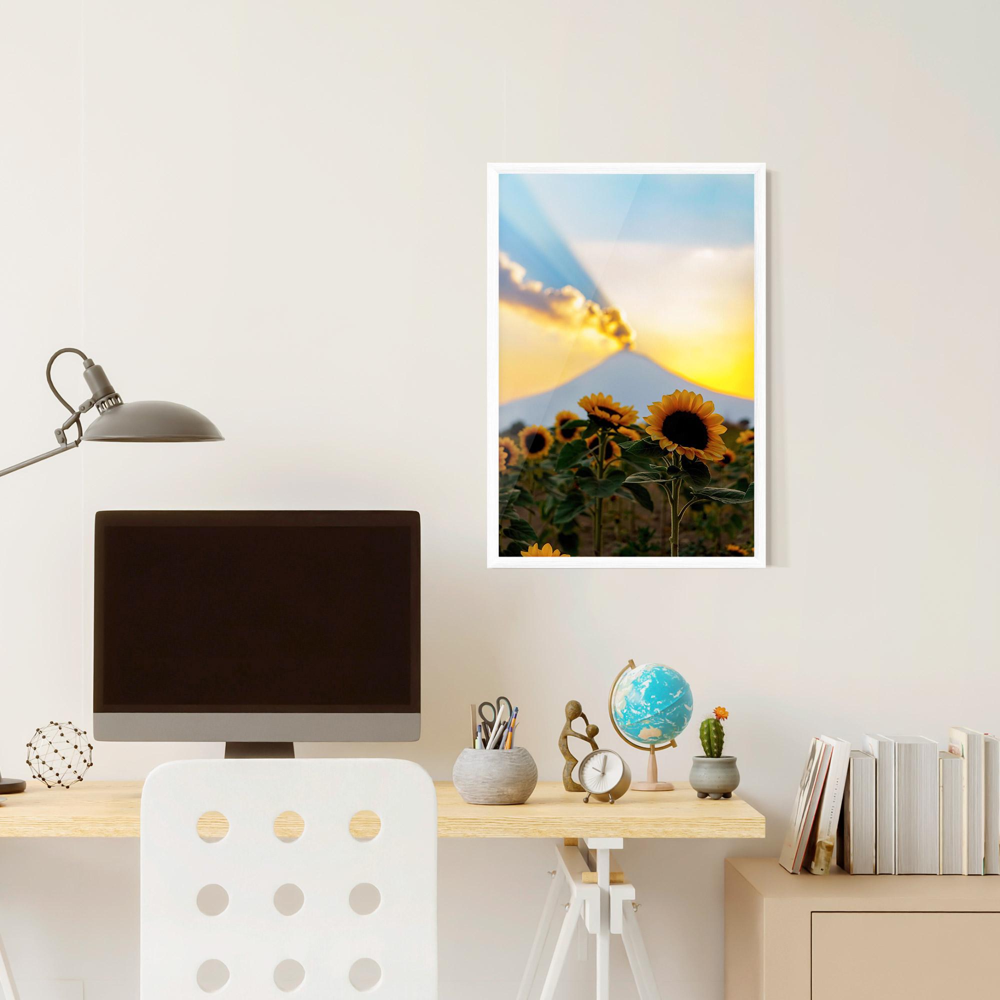 Poster Înrămat Sunflower Sunset mockup 6