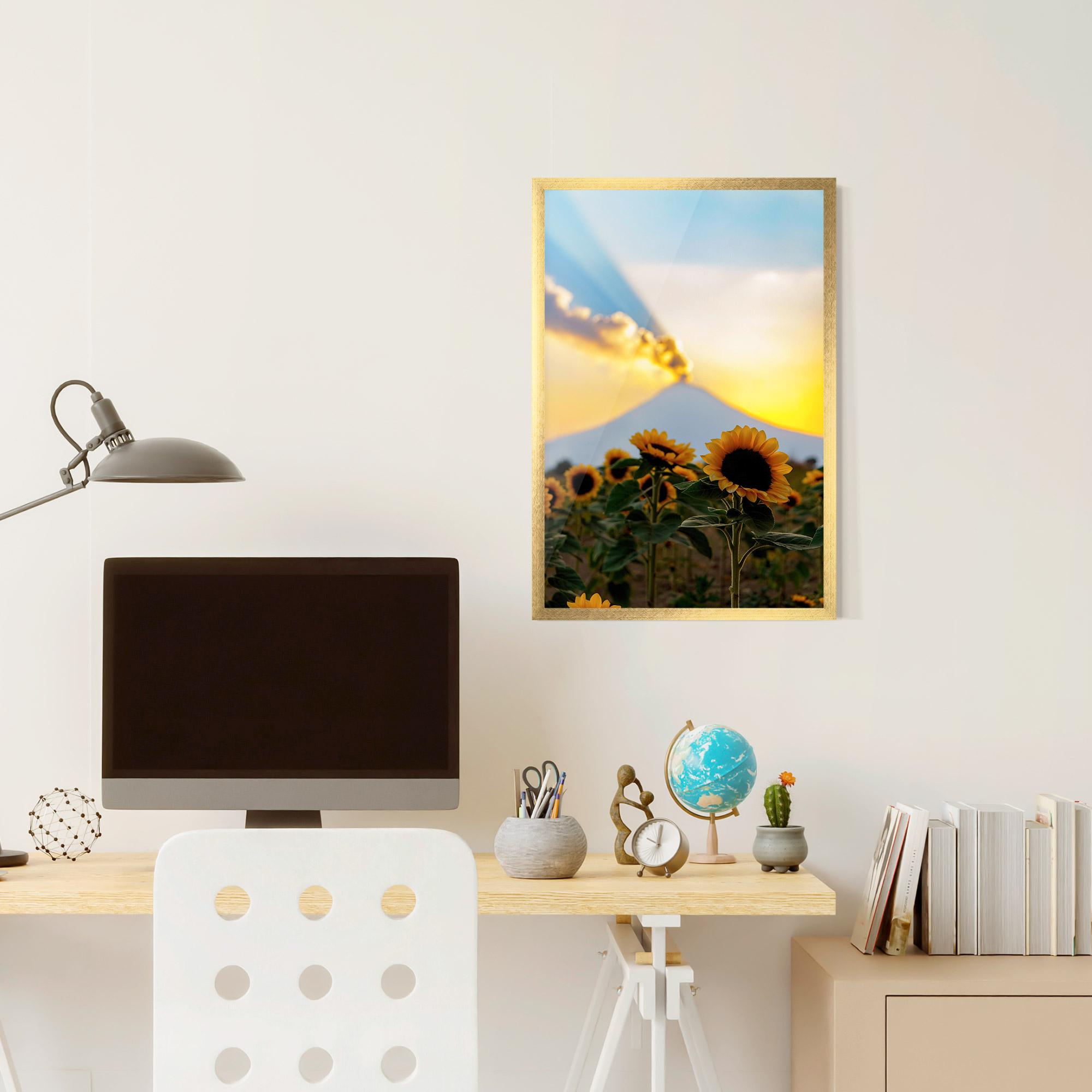 Poster Înrămat Sunflower Sunset mockup 6