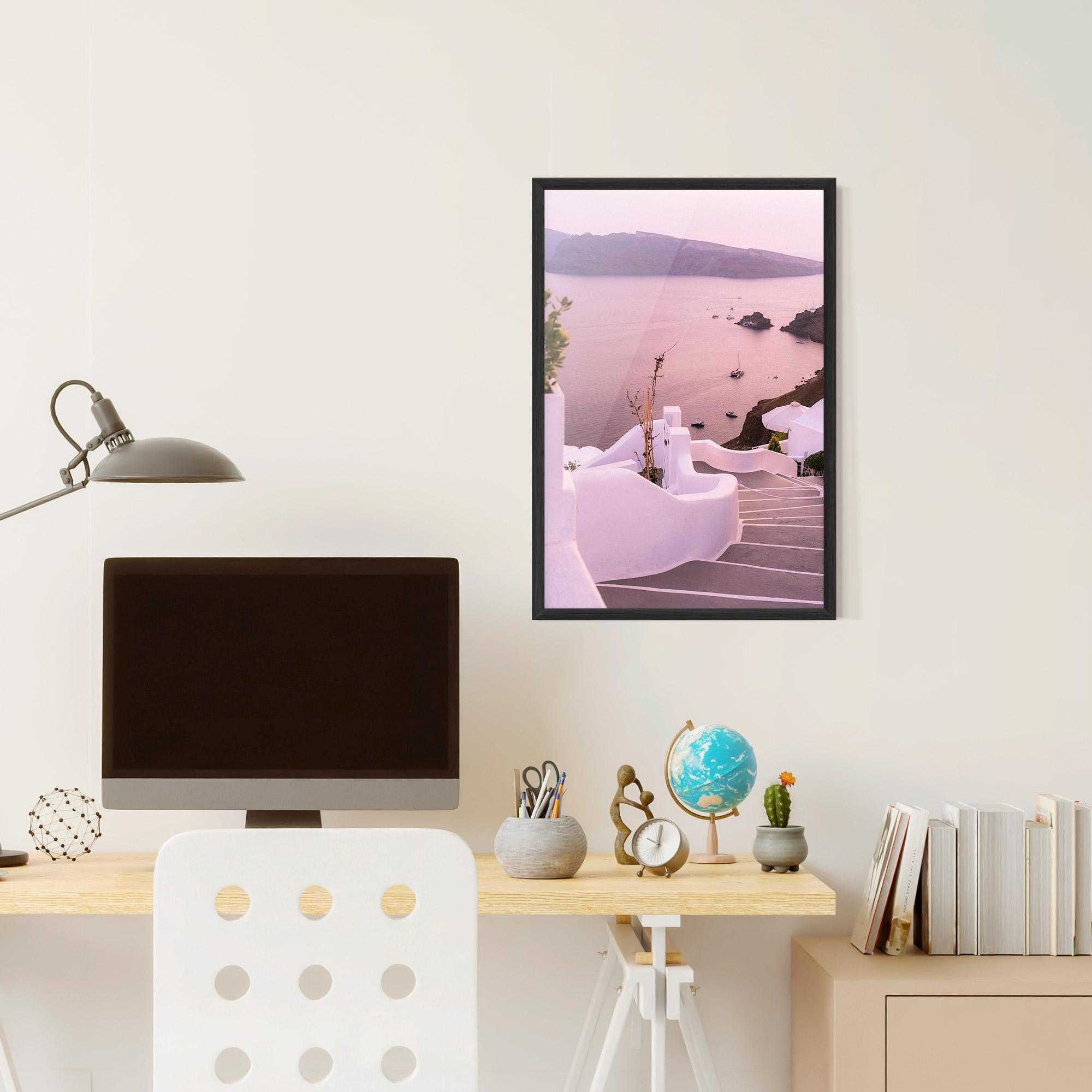 Poster Înrămat Grece Strairs mockup 6