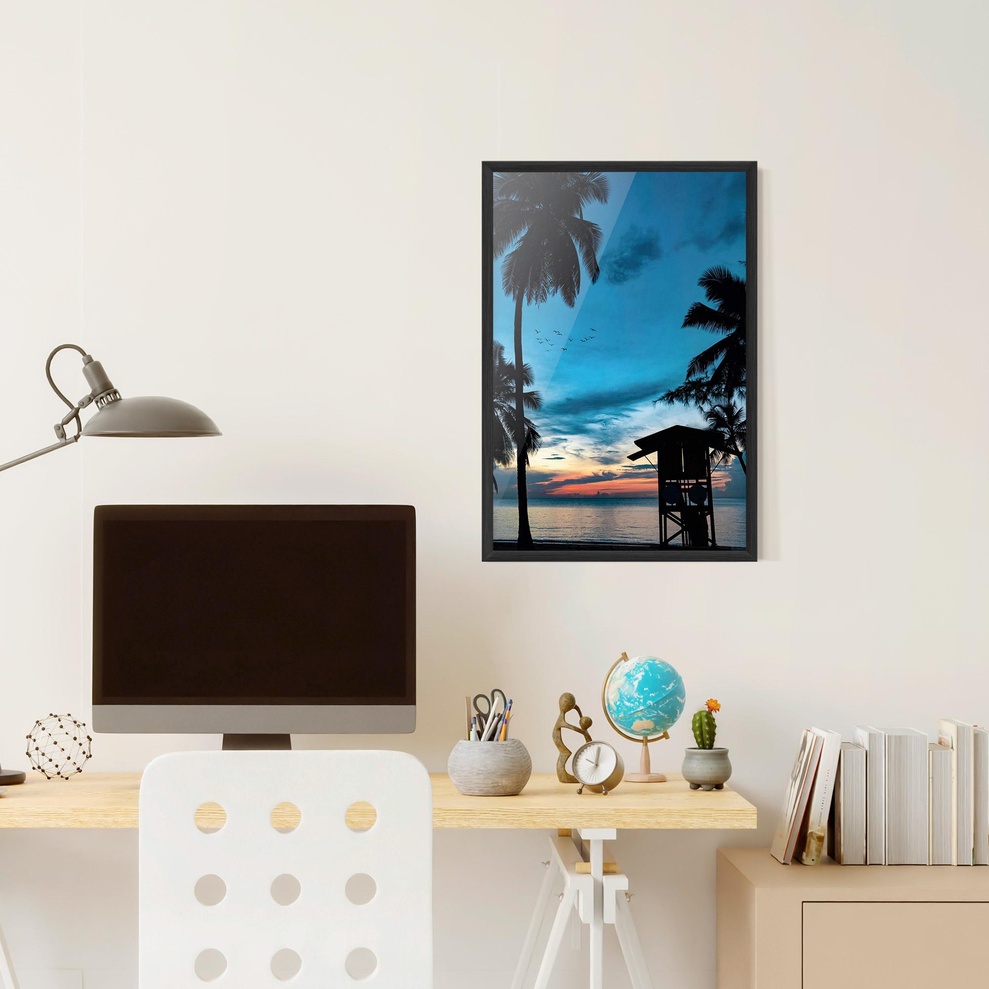 Poster Înrămat Palm Shilouette mockup 6