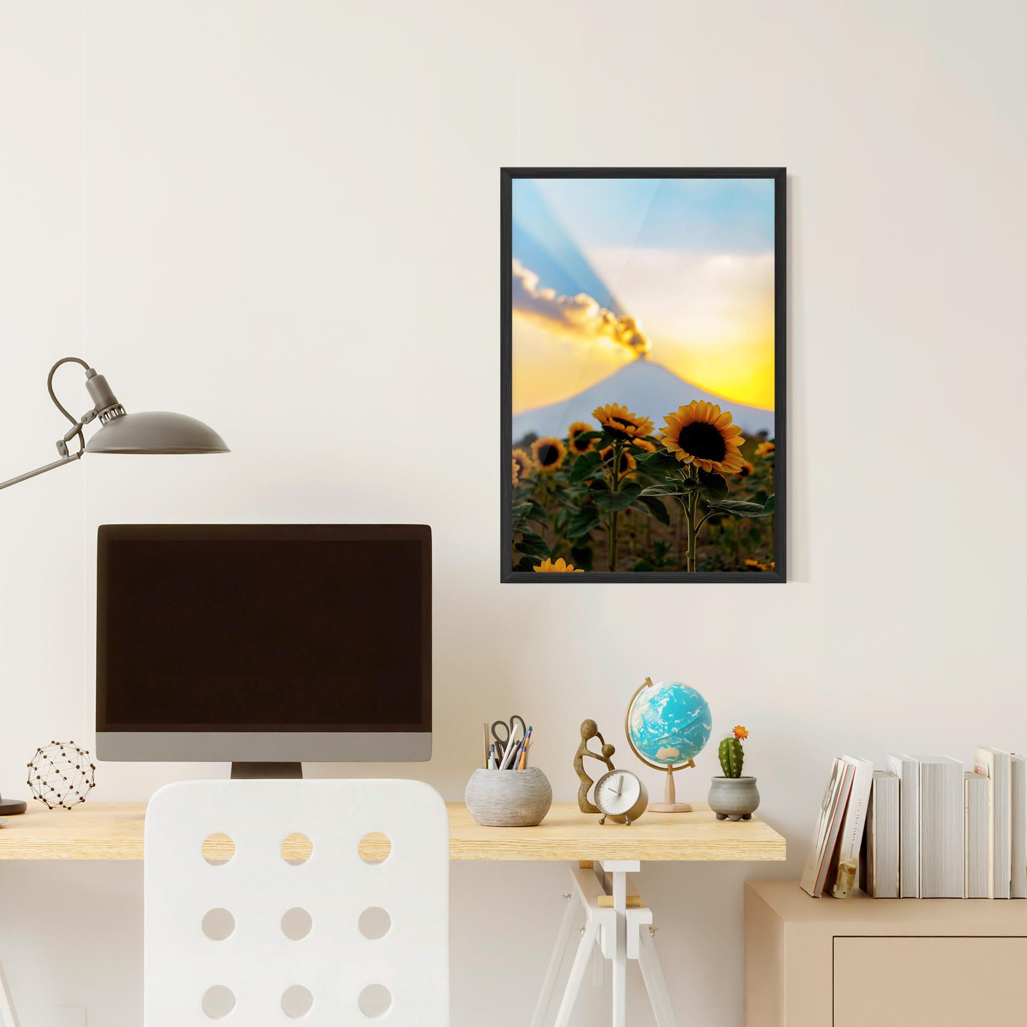 Poster Înrămat Sunflower Sunset mockup 6
