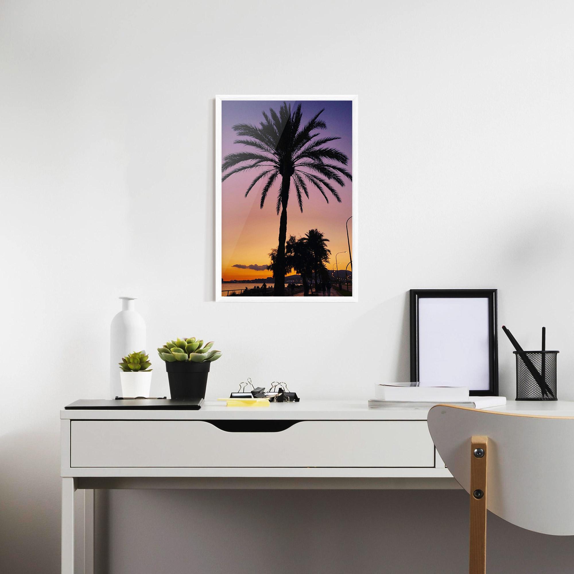 Poster Înrămat Purple Palm mockup 7