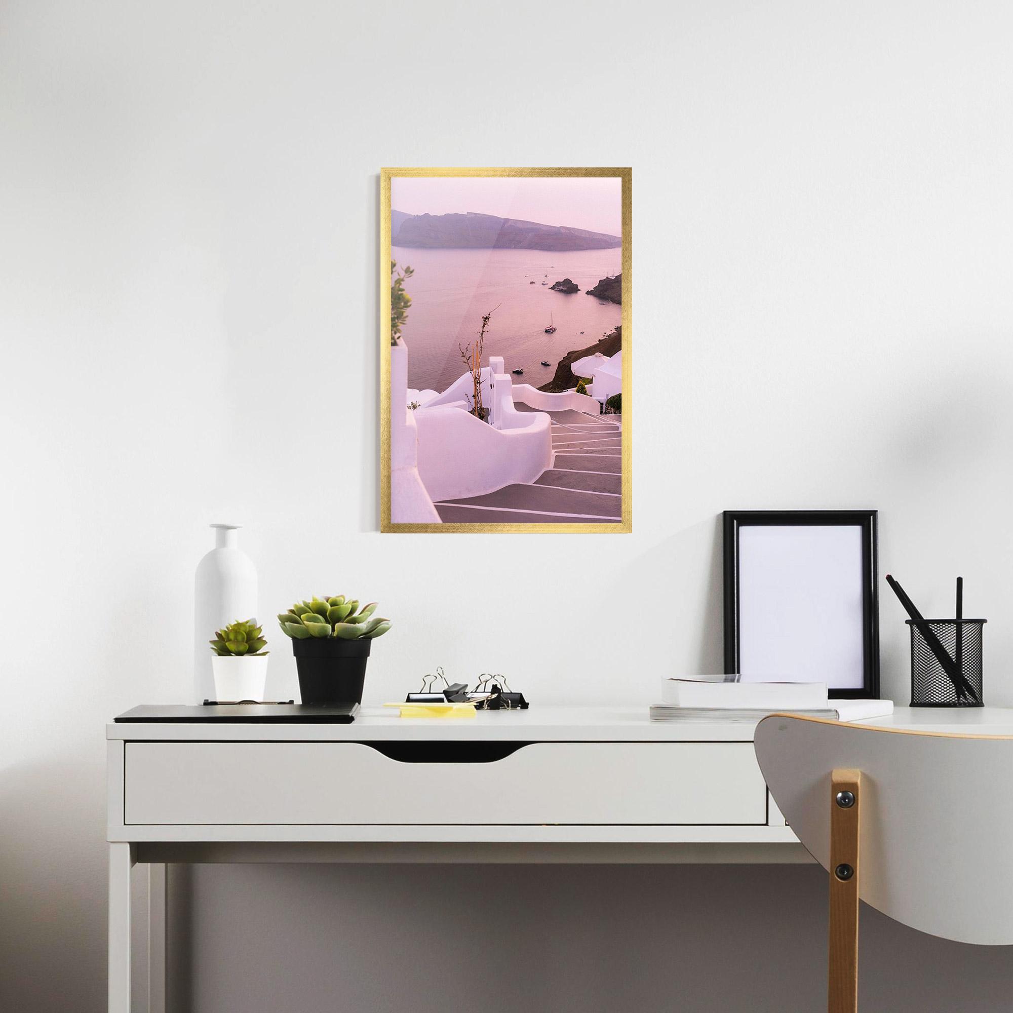 Poster Înrămat Grece Strairs mockup 7