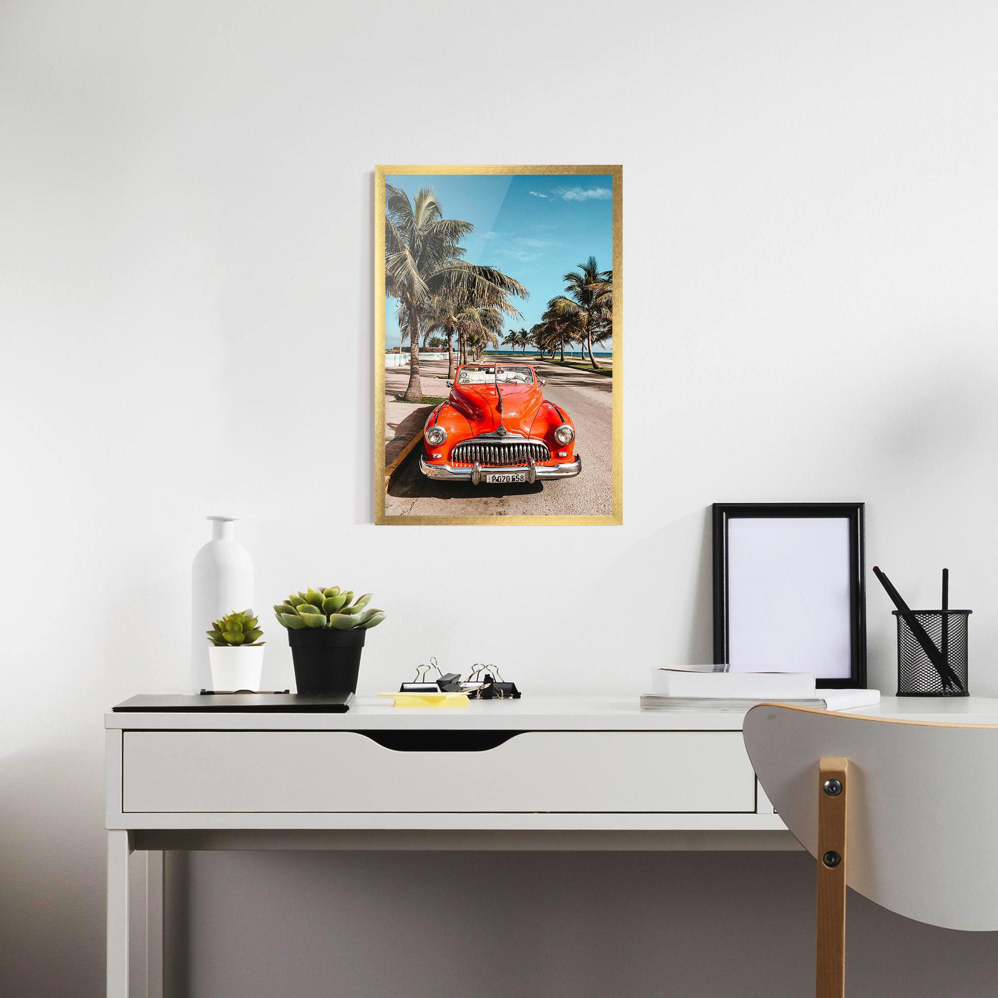 Poster Înrămat Red Summer Car mockup 7