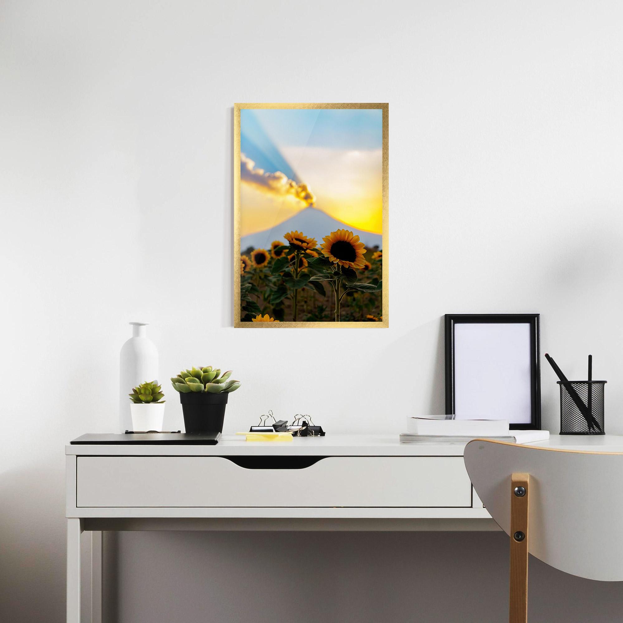 Poster Înrămat Sunflower Sunset mockup 7