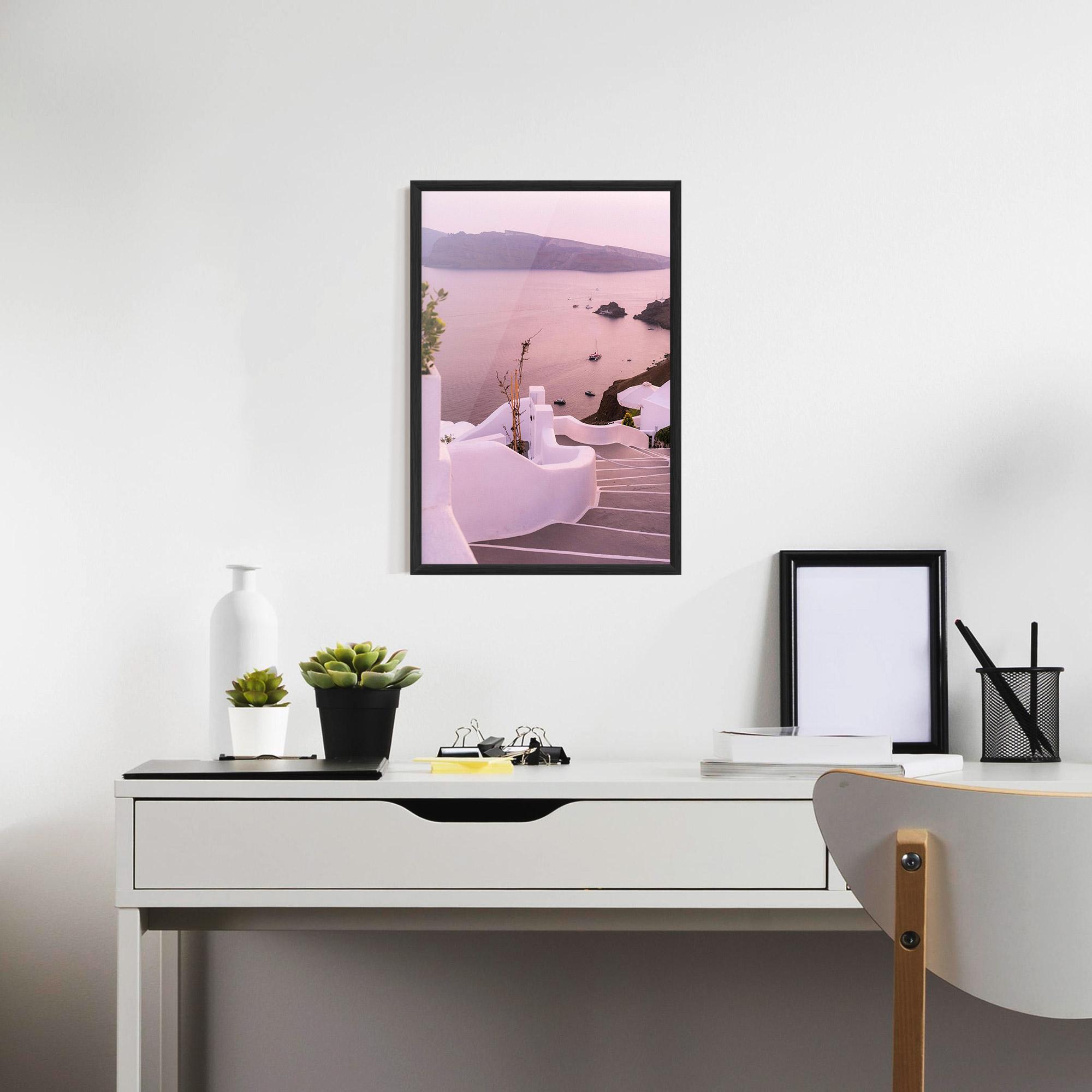 Poster Înrămat Grece Strairs mockup 7