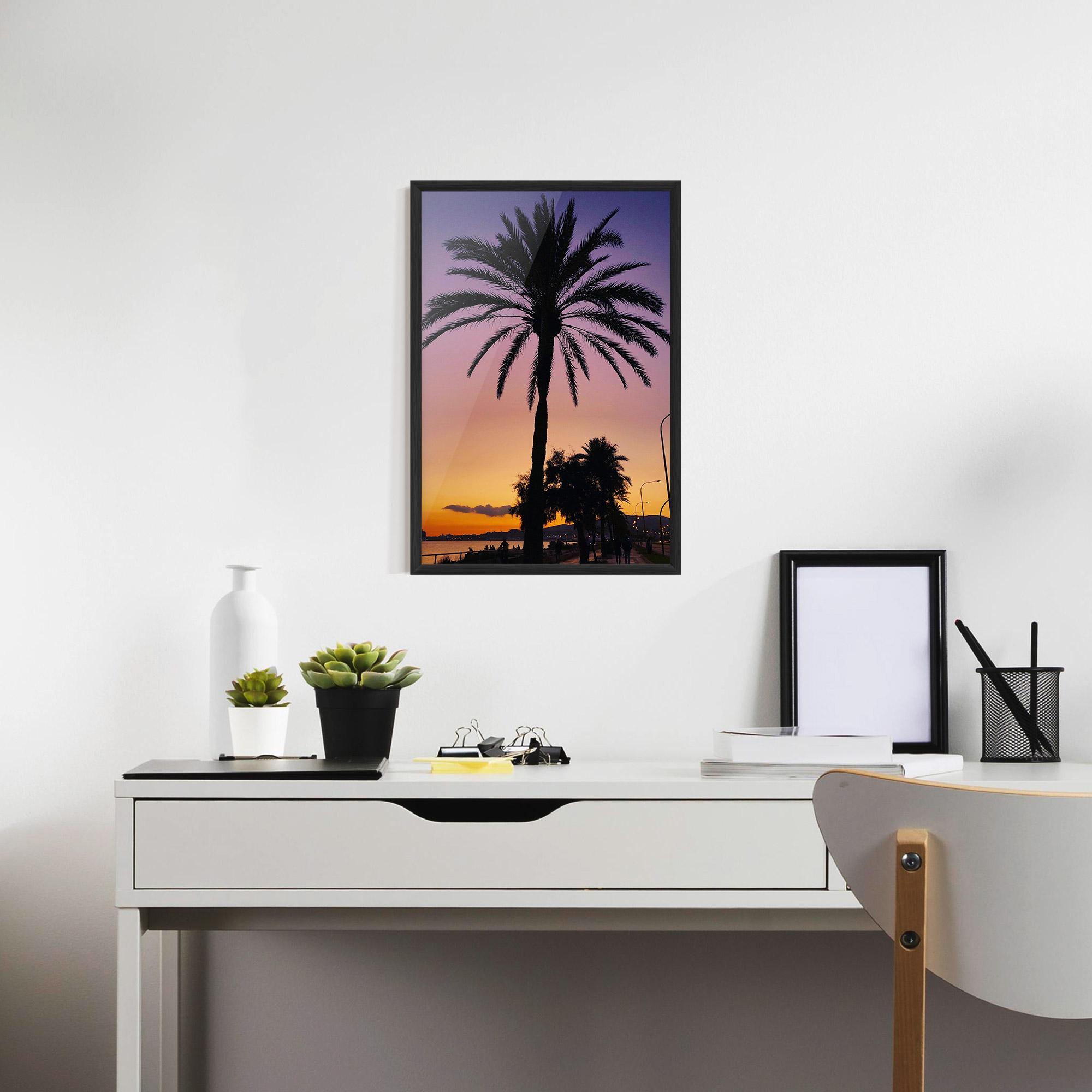 Poster Înrămat Purple Palm mockup 7