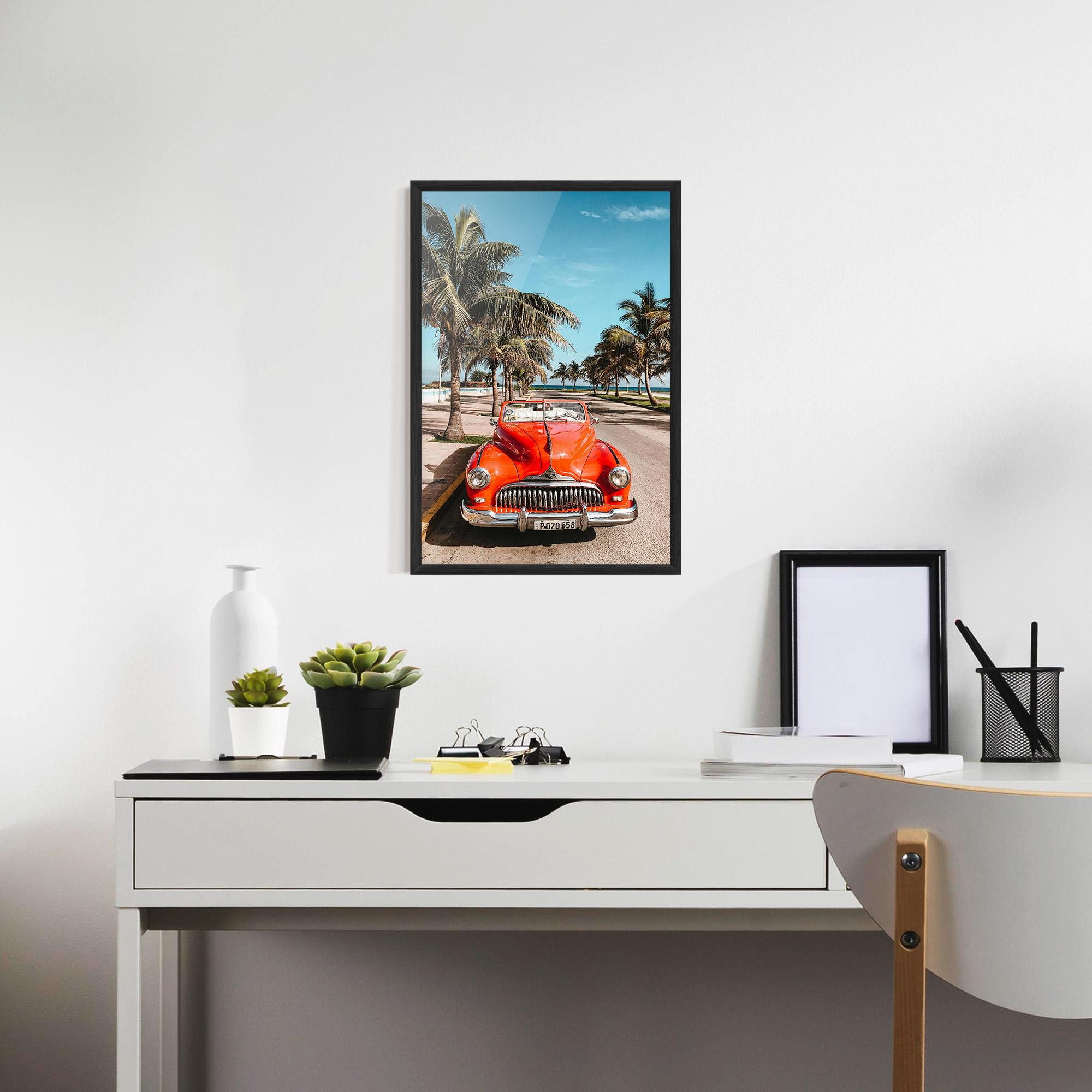 Poster Înrămat Red Summer Car mockup 7