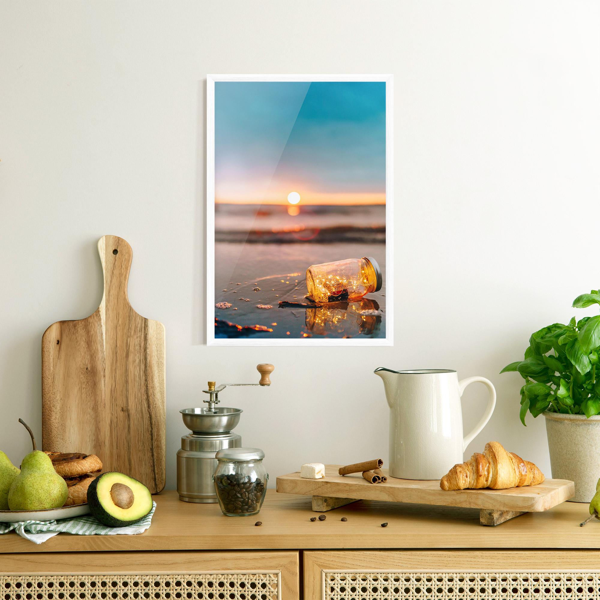 Poster Înrămat Jar With Lights mockup 8