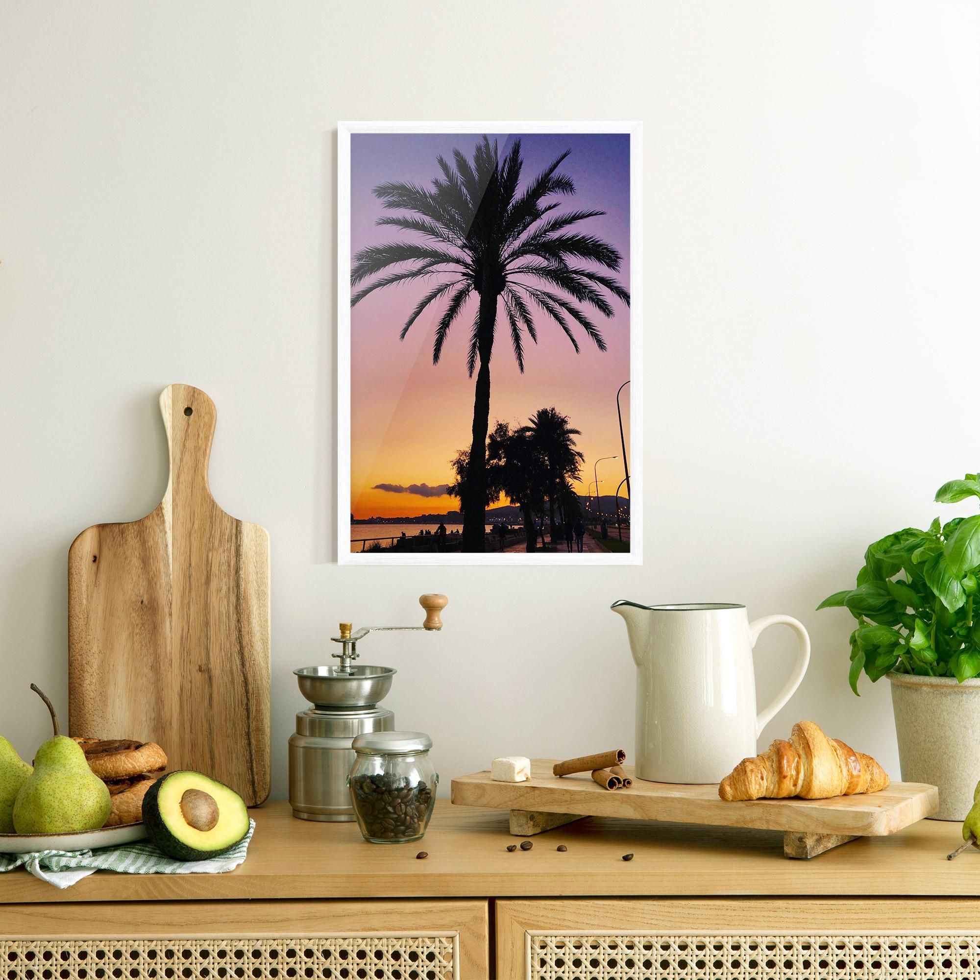 Poster Înrămat Purple Palm mockup 8