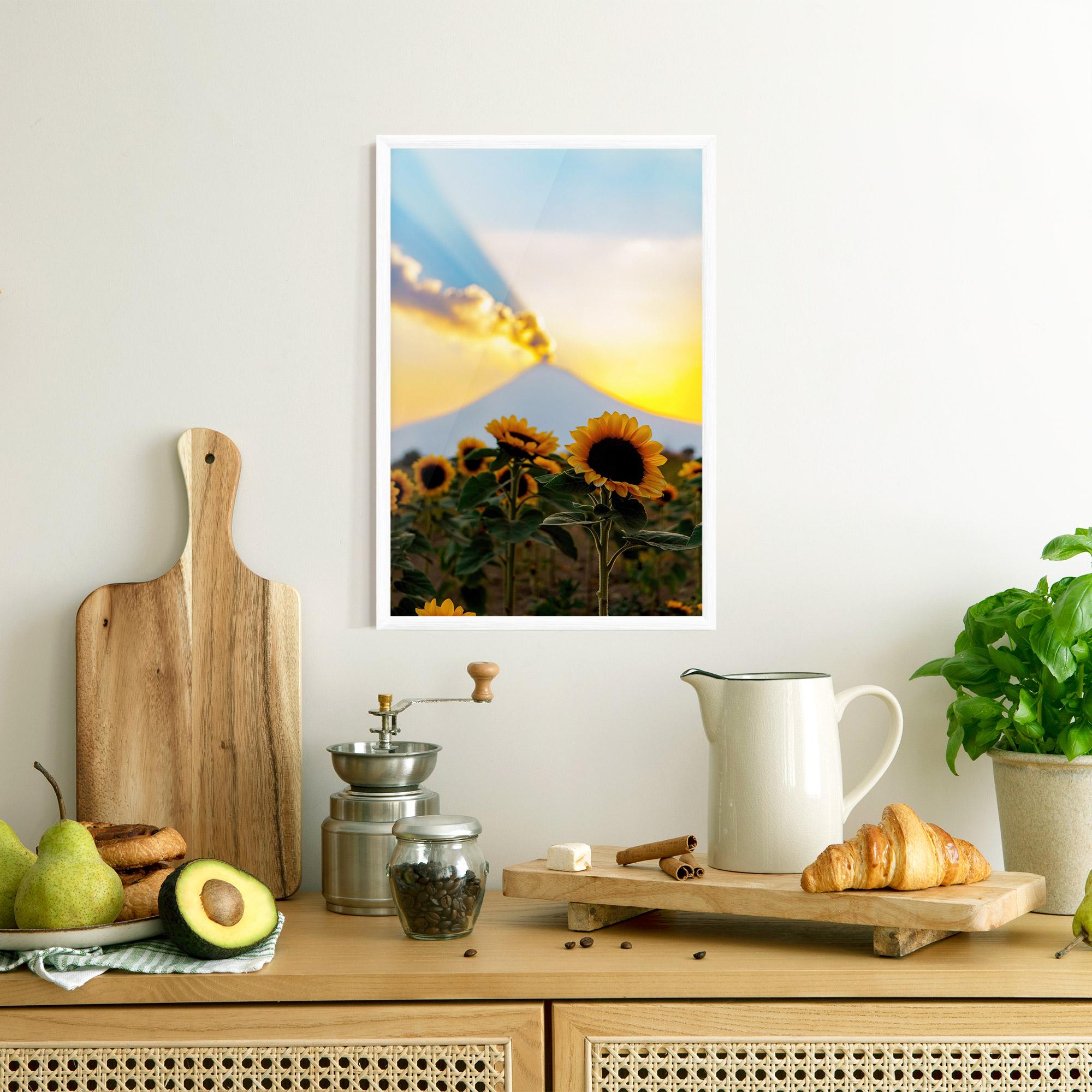 Poster Înrămat Sunflower Sunset mockup 8