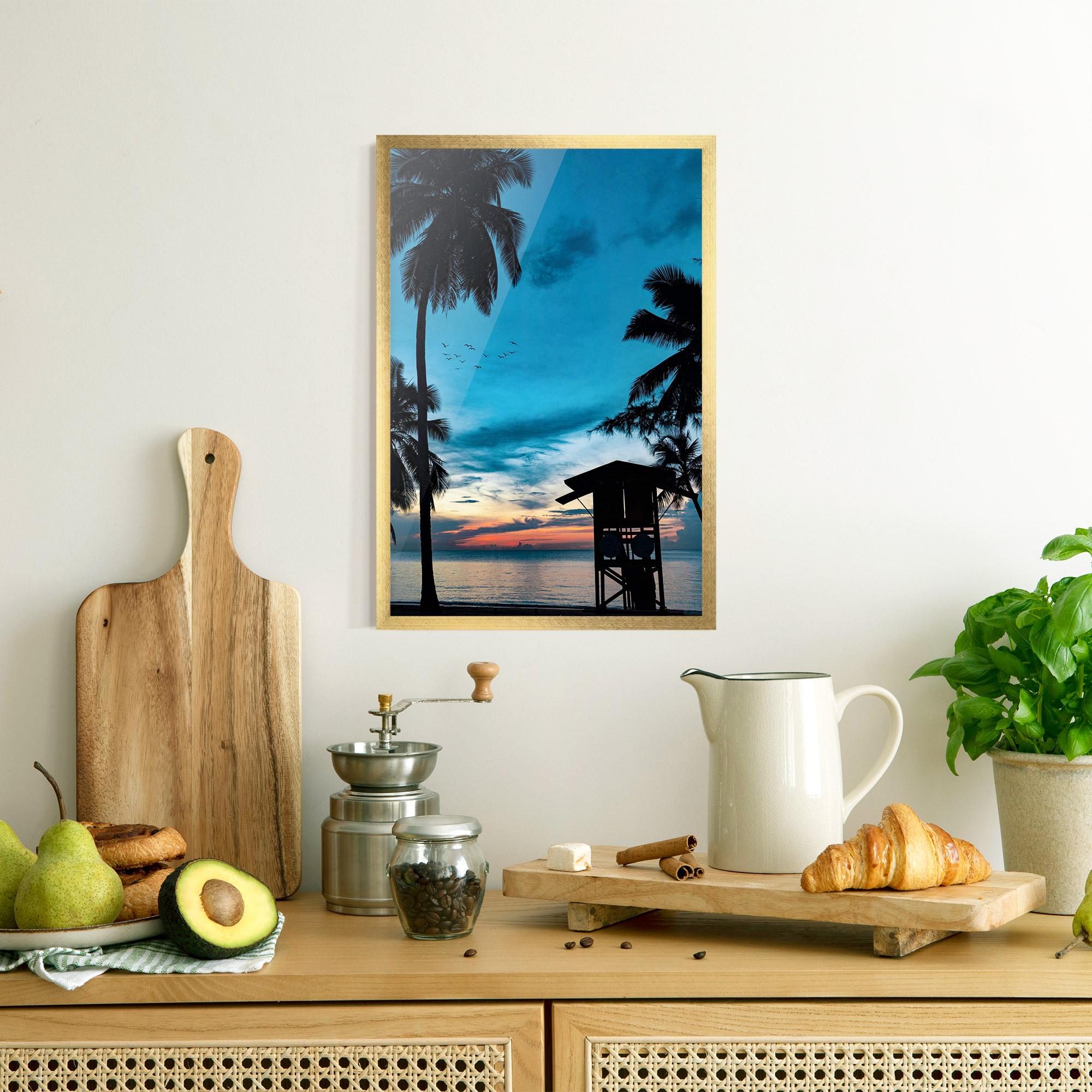 Poster Înrămat Palm Shilouette mockup 8