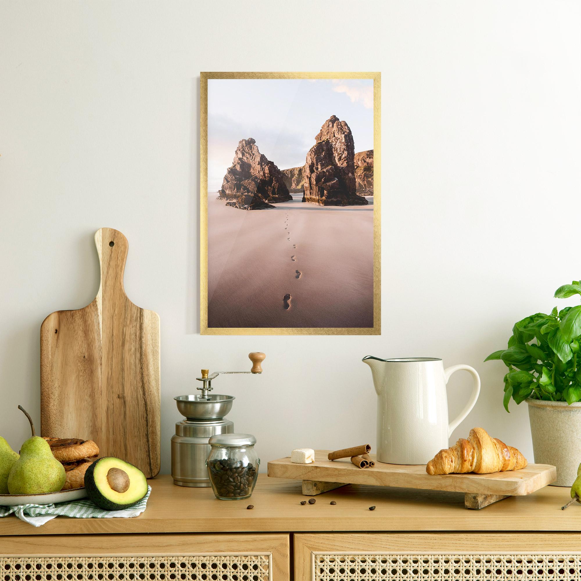 Poster Înrămat Sand Mark mockup 8