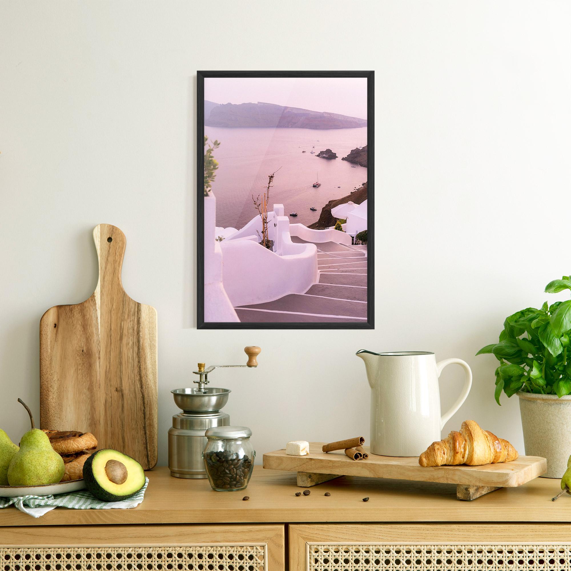 Poster Înrămat Grece Strairs mockup 8