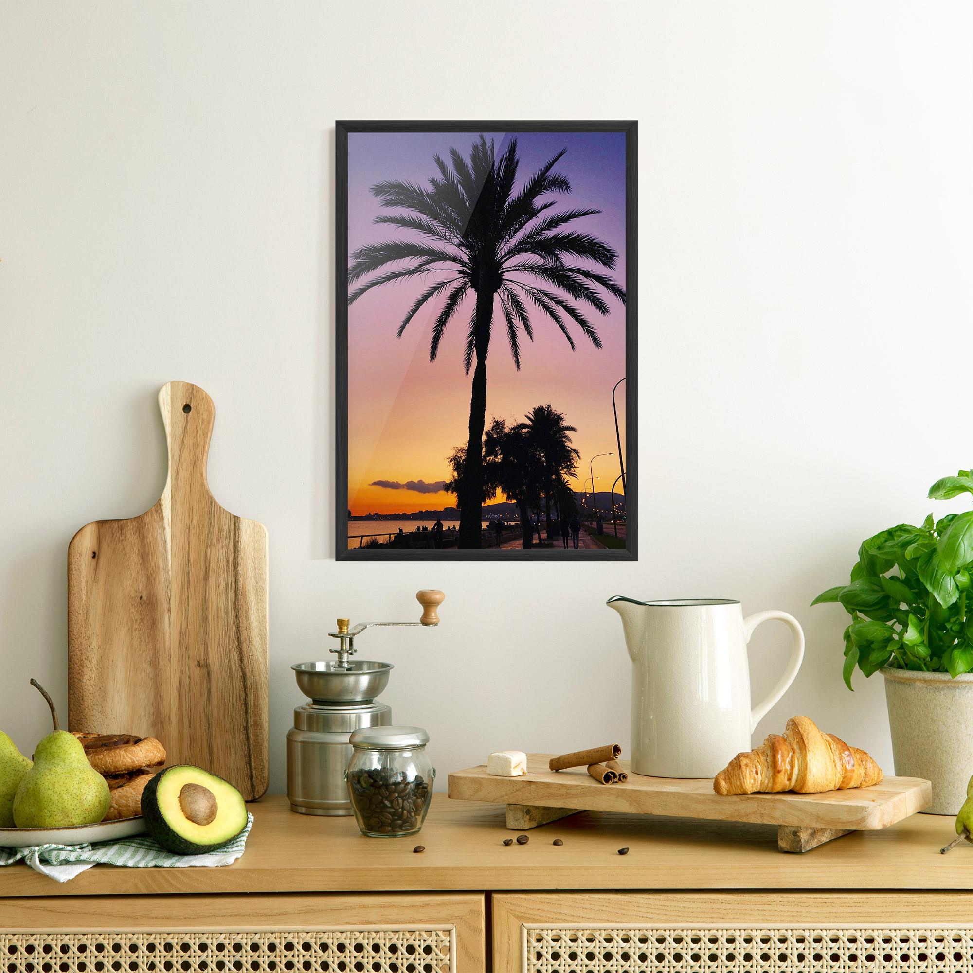 Poster Înrămat Purple Palm mockup 8