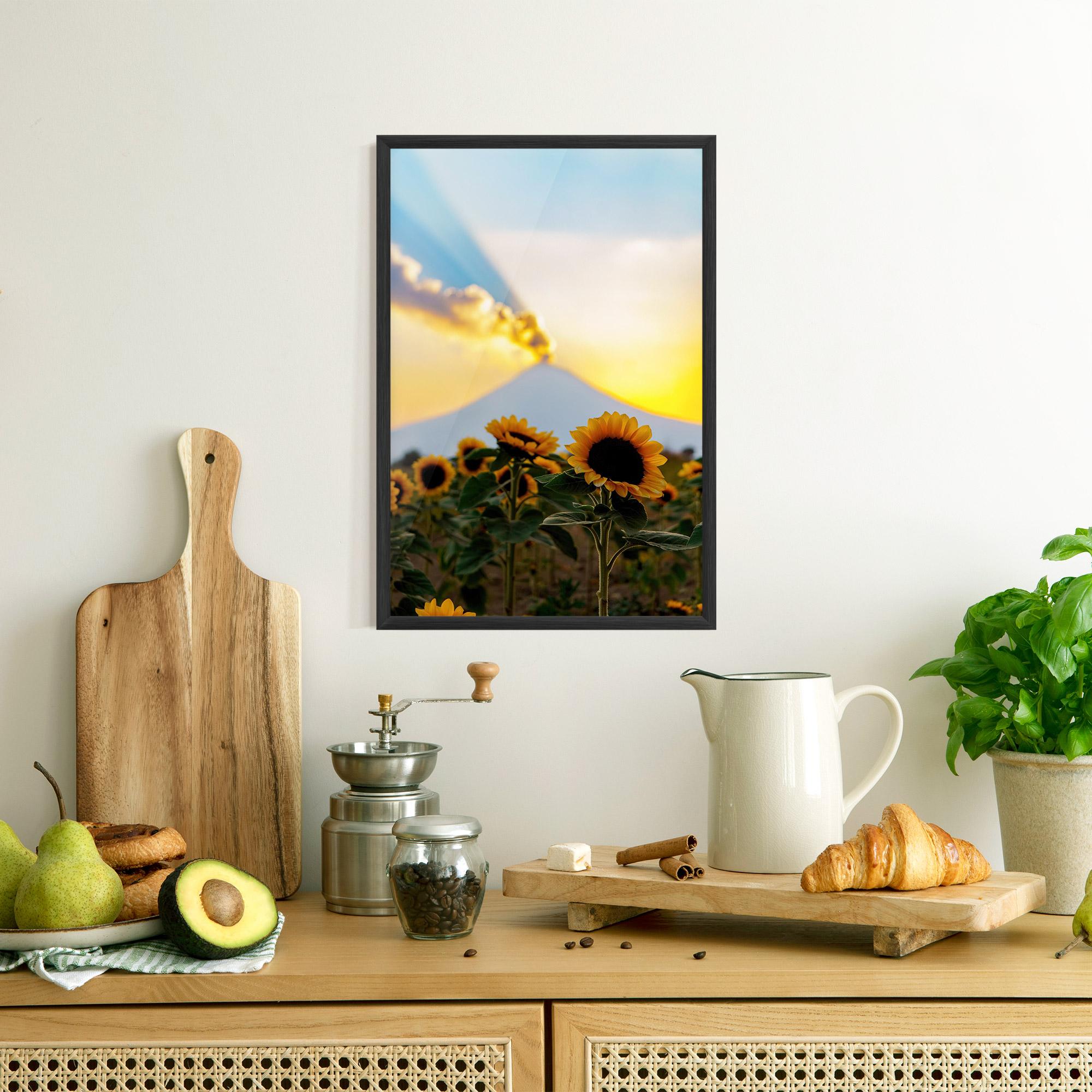 Poster Înrămat Sunflower Sunset mockup 8