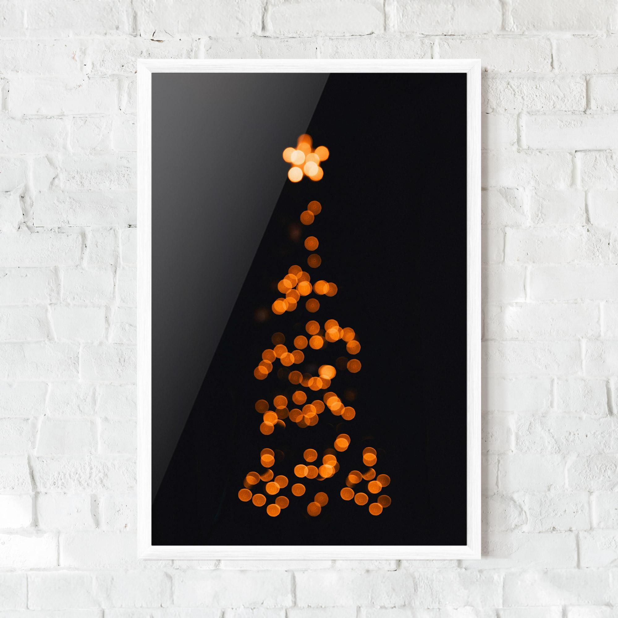 Poster Înrămat Christmas Lights mockup 0