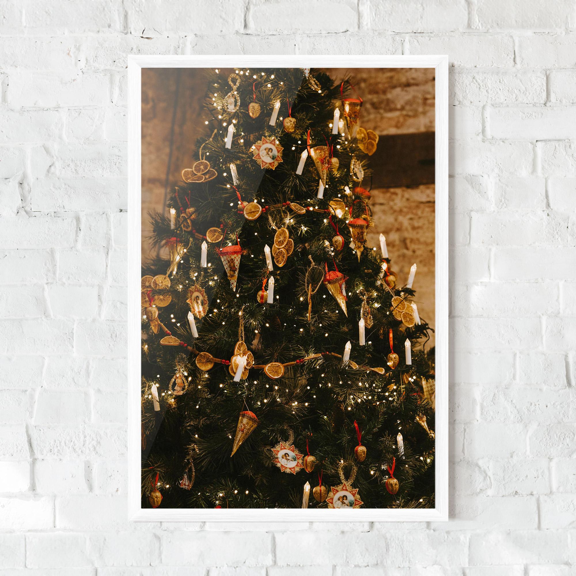 Poster Înrămat Orange Christmas Decor mockup 0