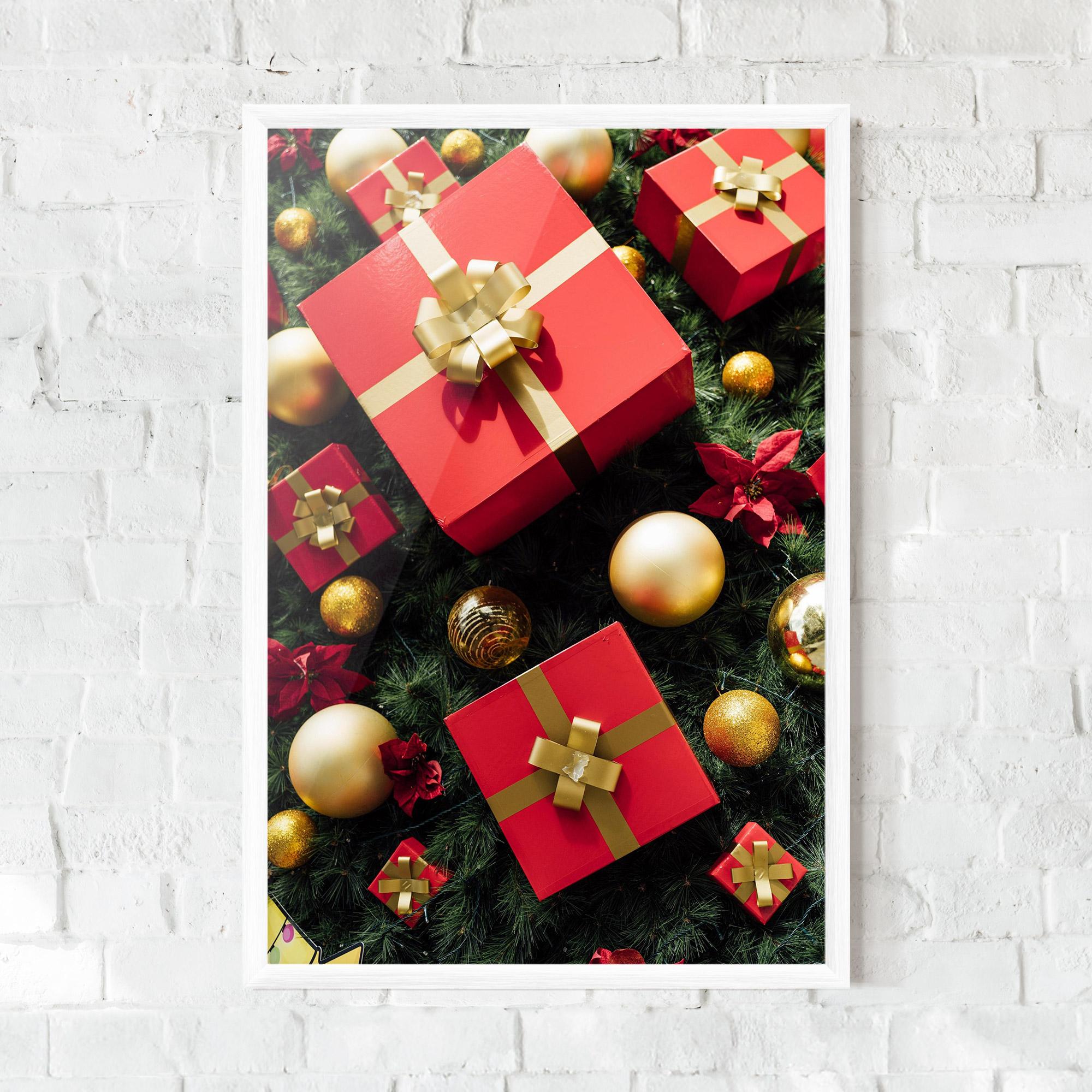Poster Înrămat Pretty Red Gifts mockup 0