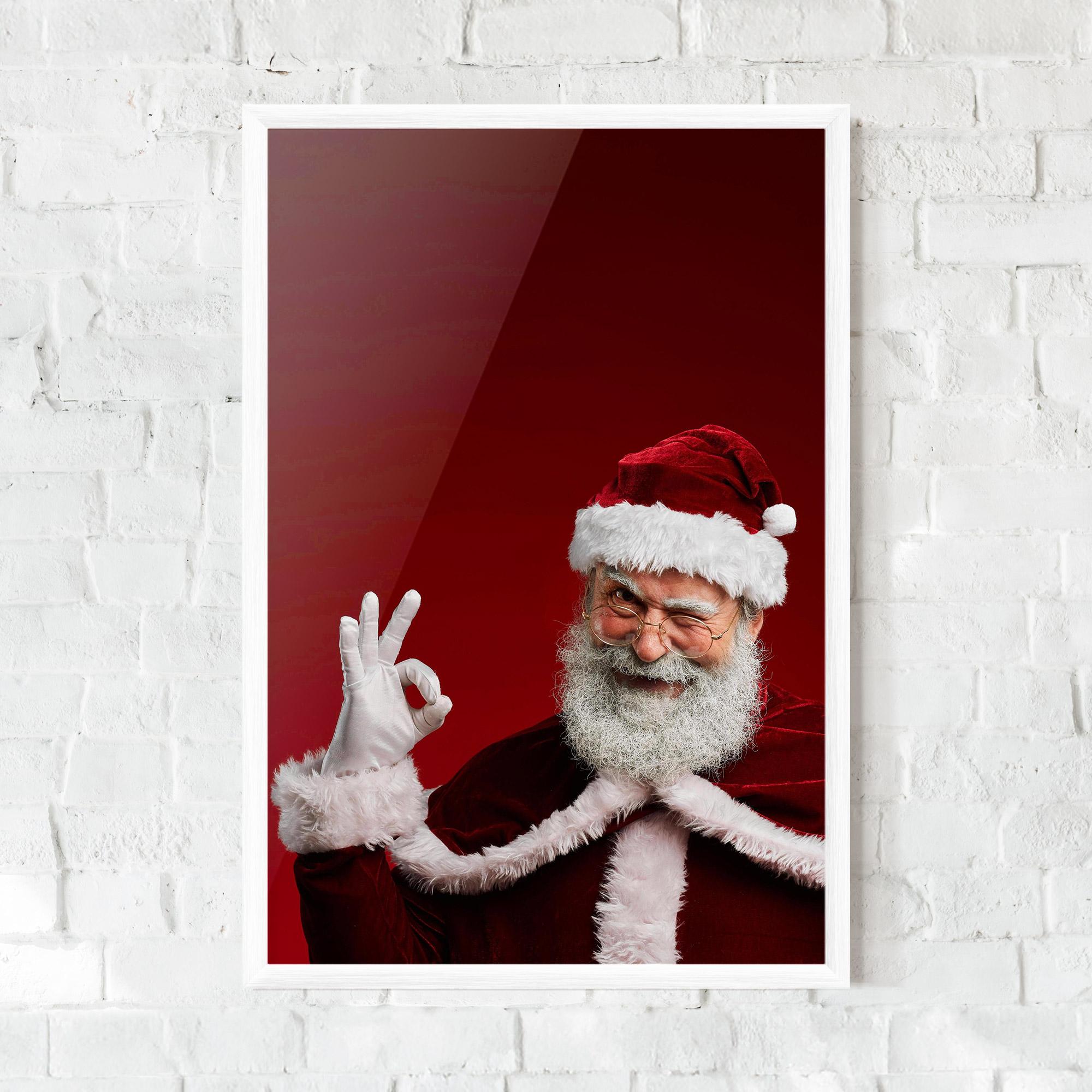 Poster Înrămat Santa Approves mockup 0