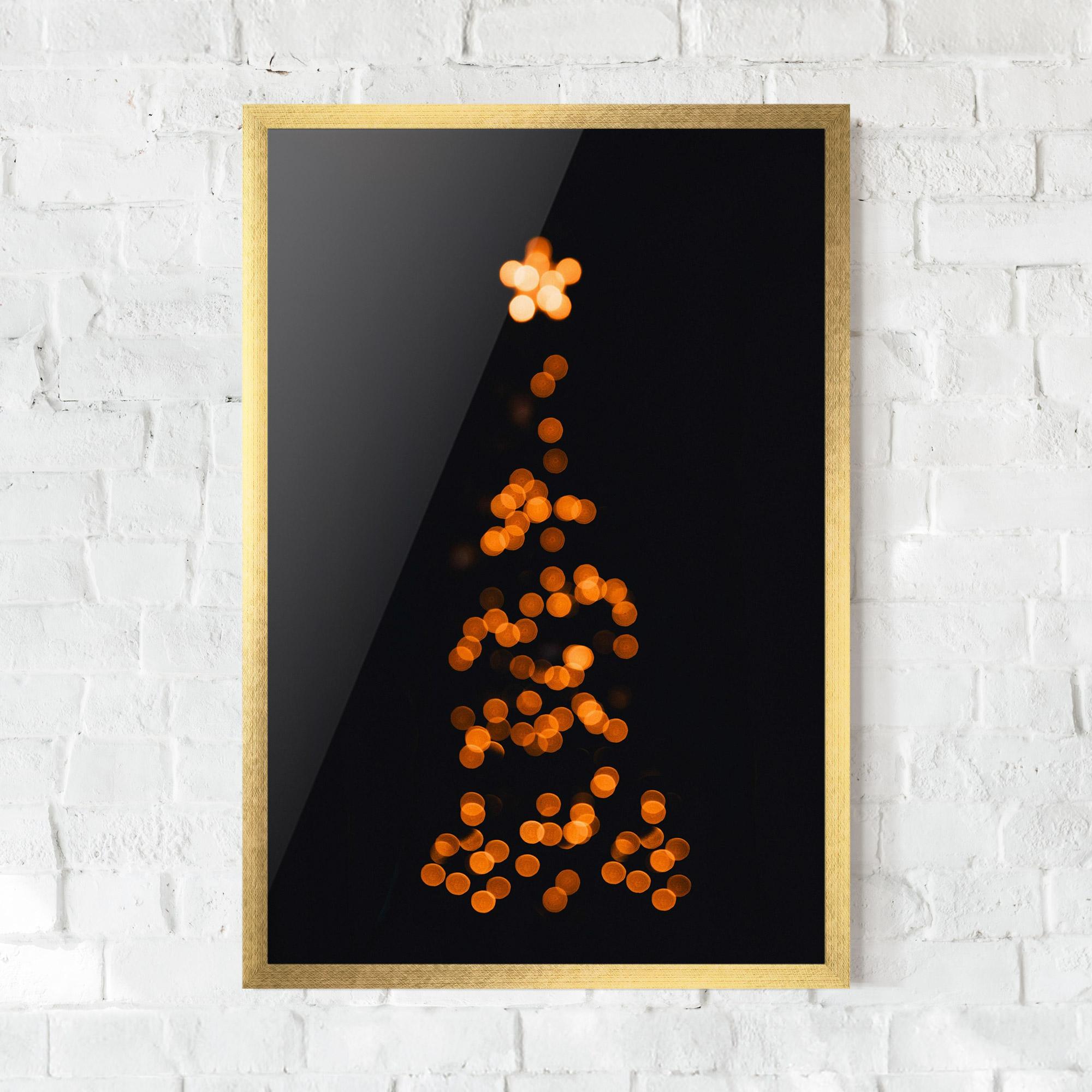 Poster Înrămat Christmas Lights mockup 0