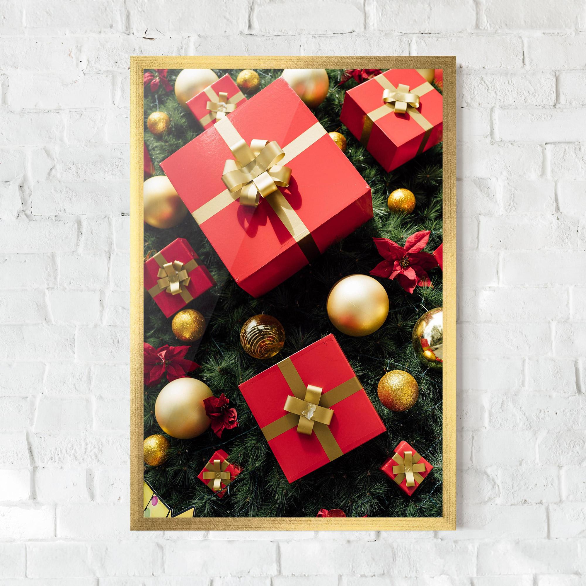 Poster Înrămat Pretty Red Gifts mockup 0