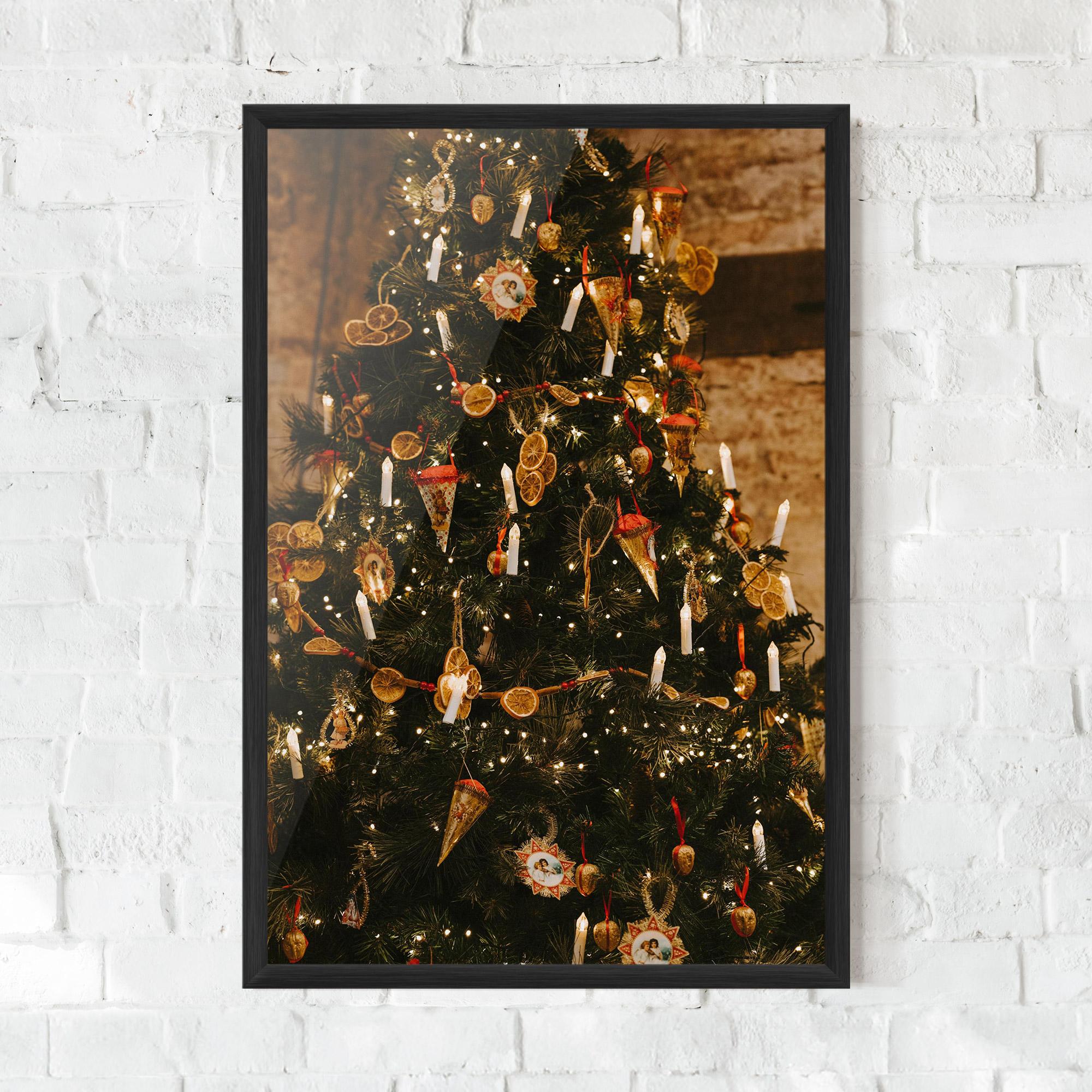 Poster Înrămat Orange Christmas Decor mockup 0