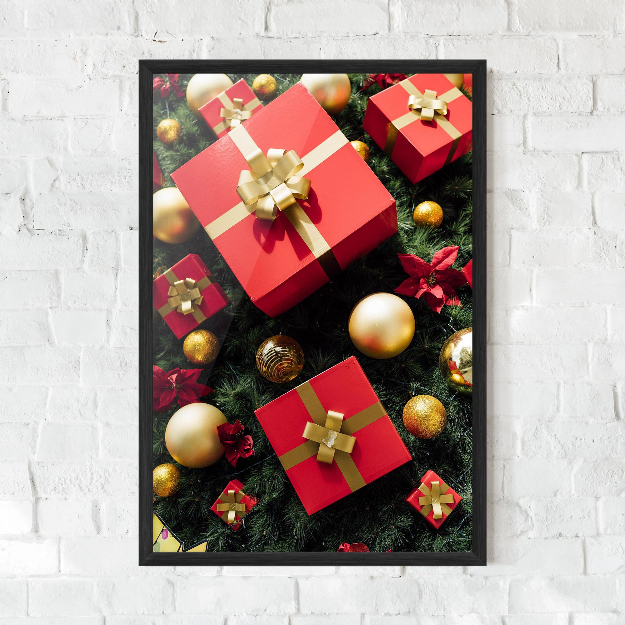 Poster Înrămat Pretty Red Gifts mockup 0