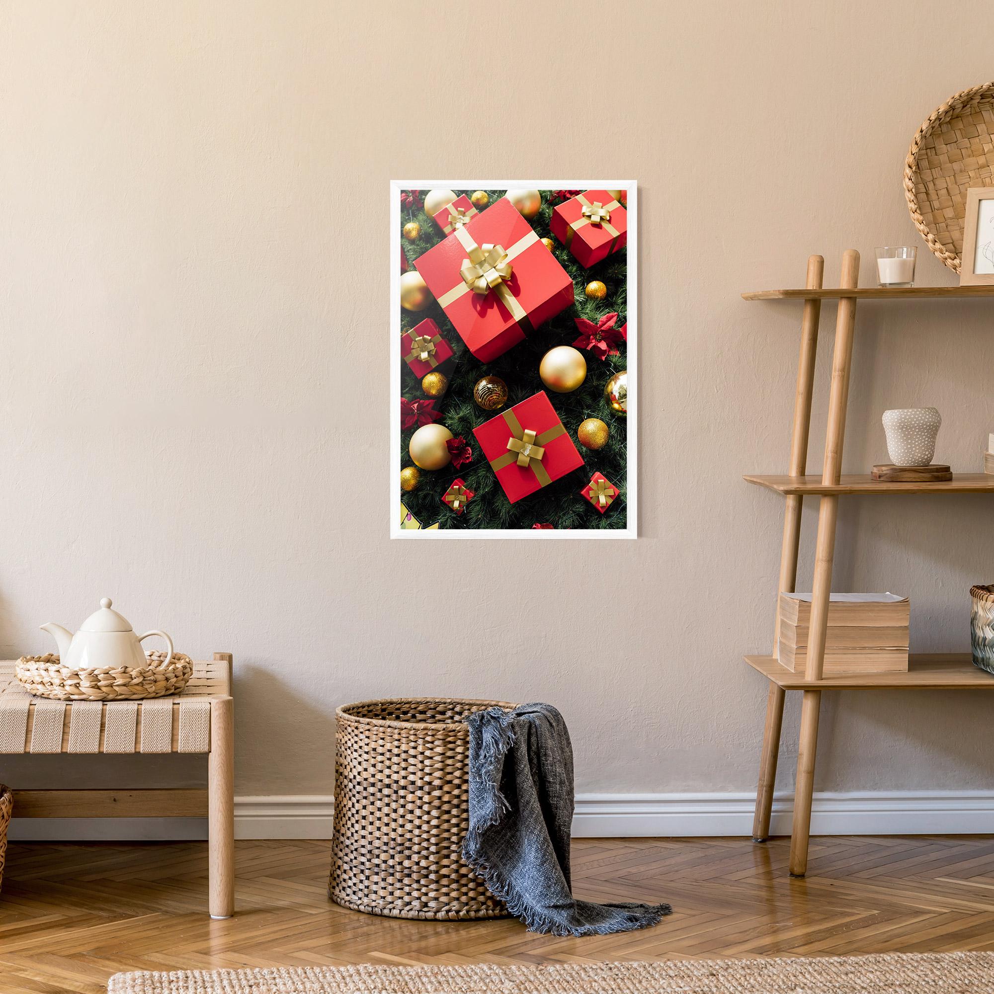 Poster Înrămat Pretty Red Gifts mockup 9