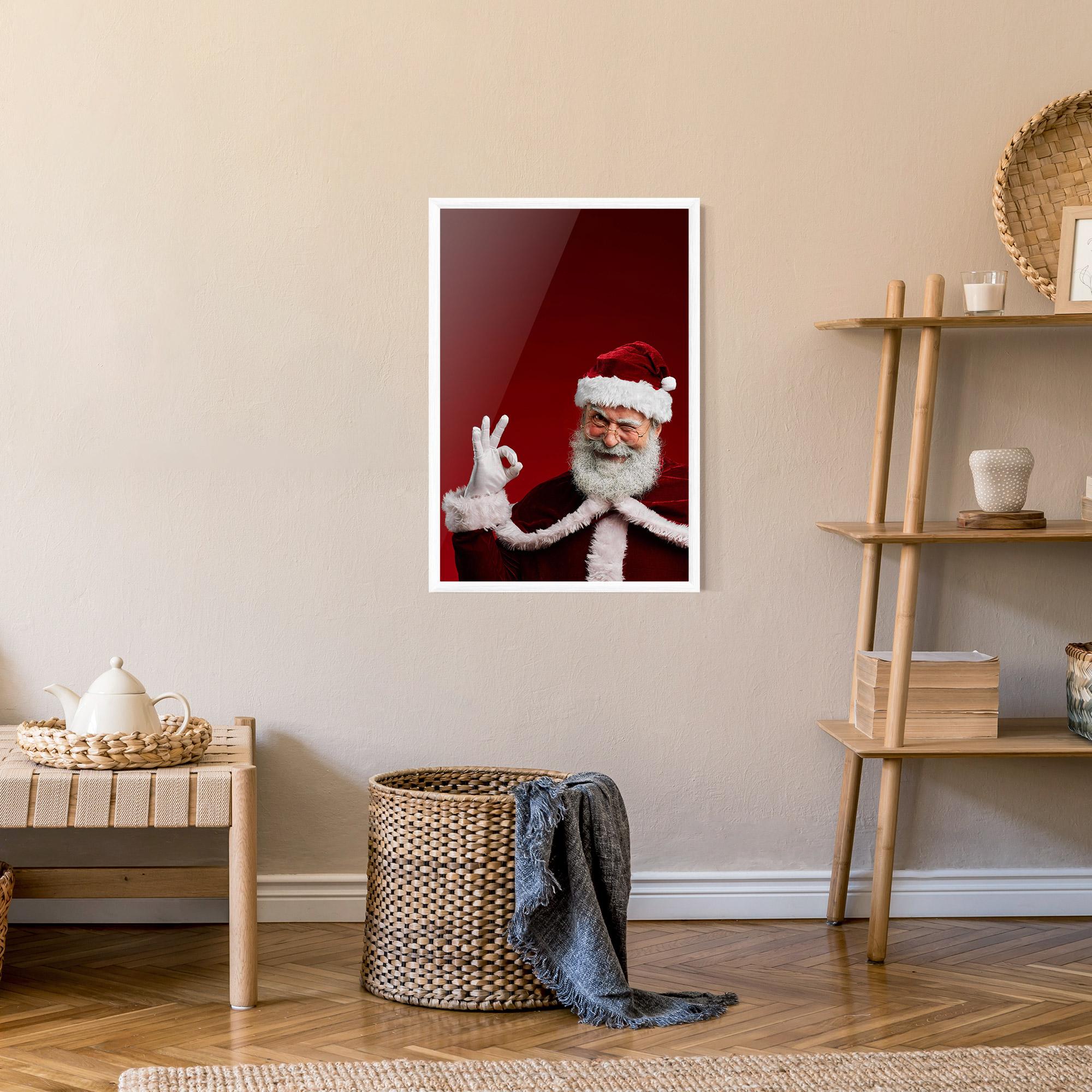 Poster Înrămat Santa Approves mockup 9
